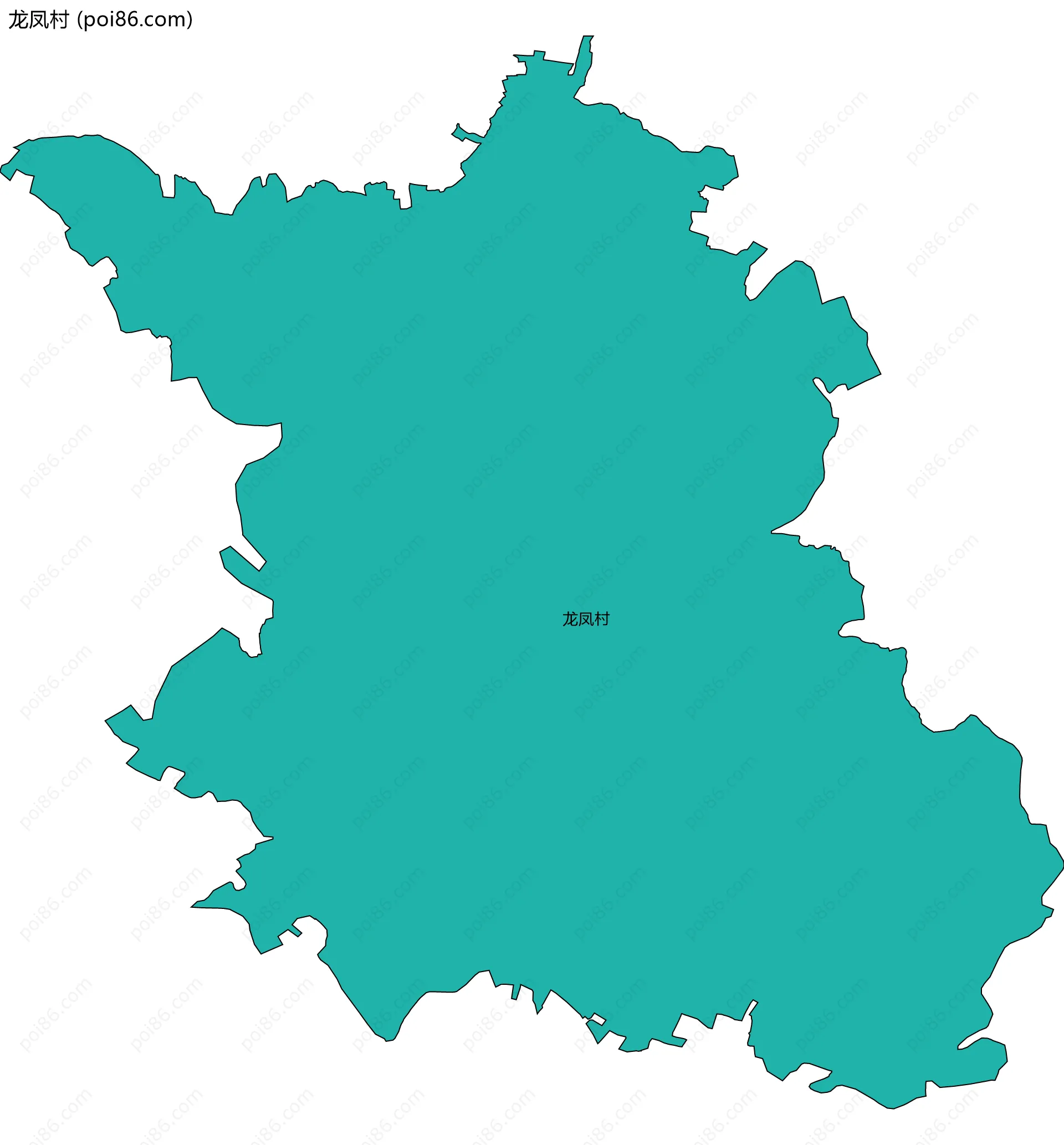 龙凤村边界地图