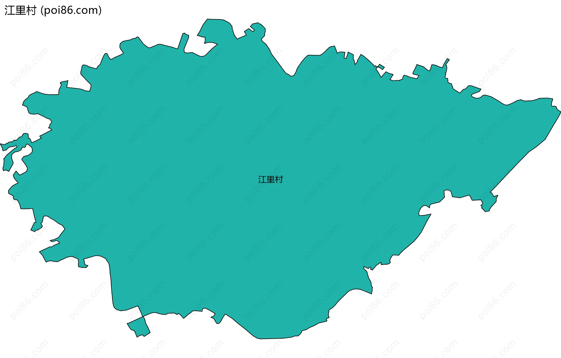 江里村边界地图