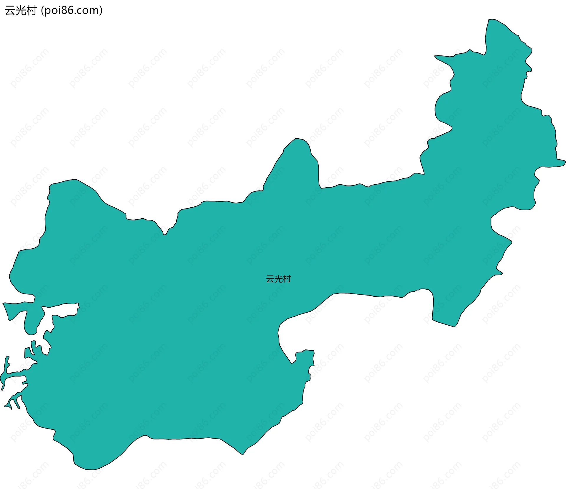 云光村边界地图