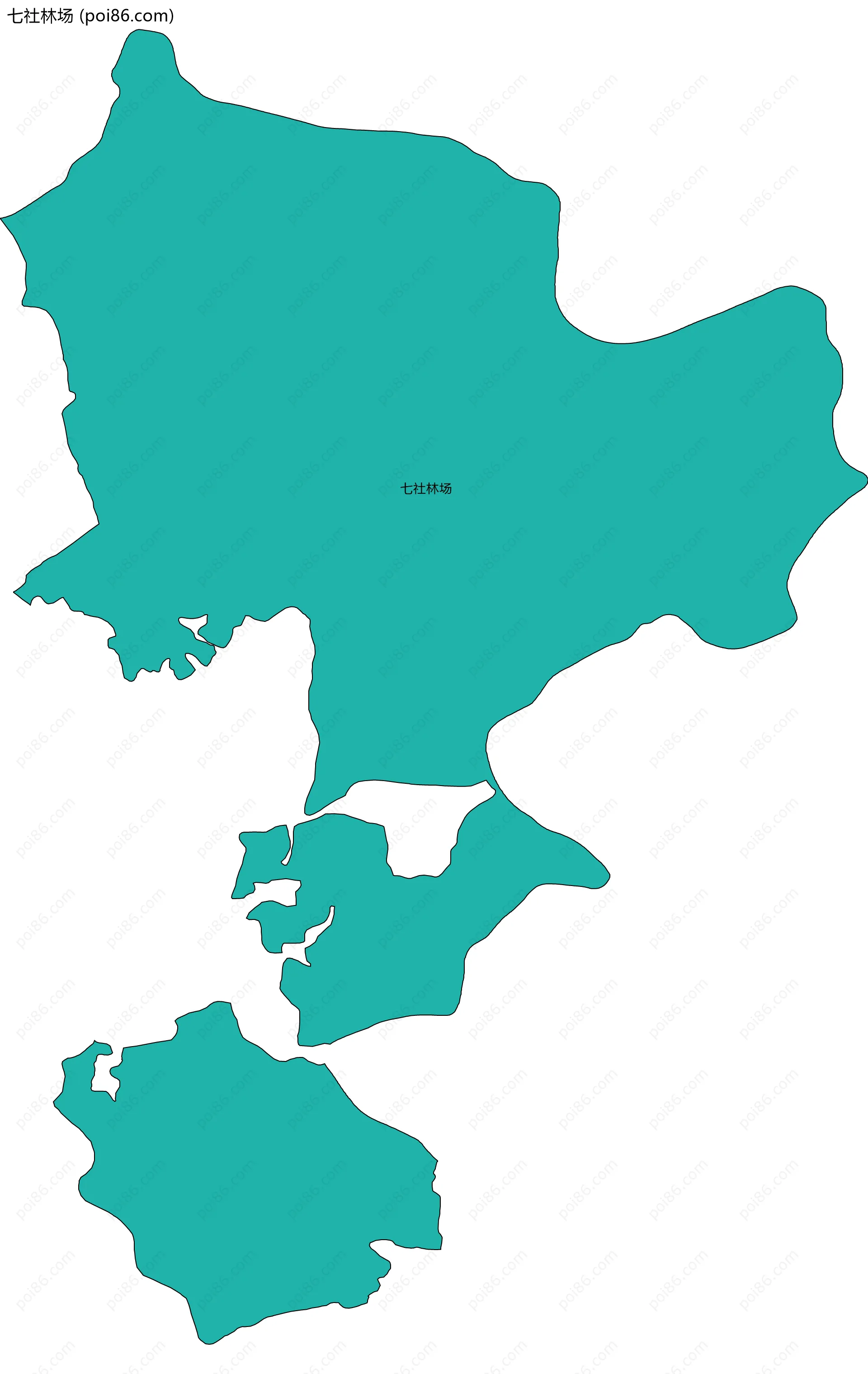 七社林场边界地图