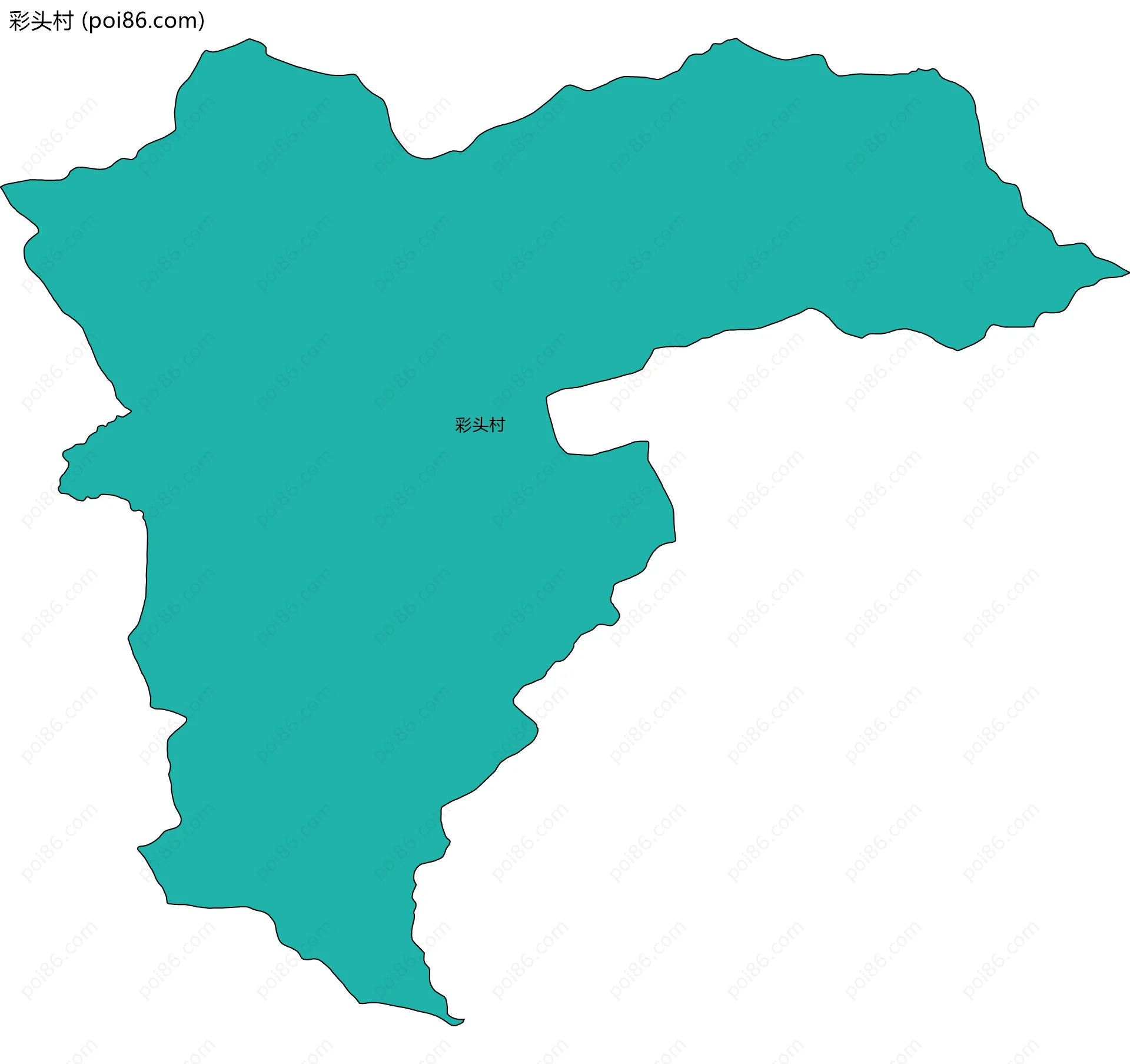 彩头村边界地图