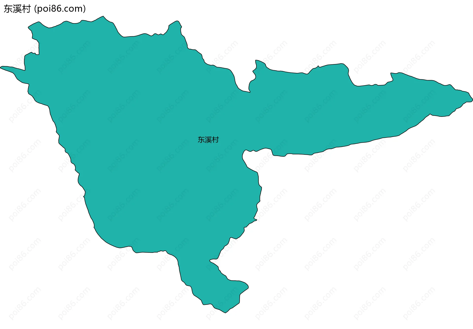 东溪村边界地图