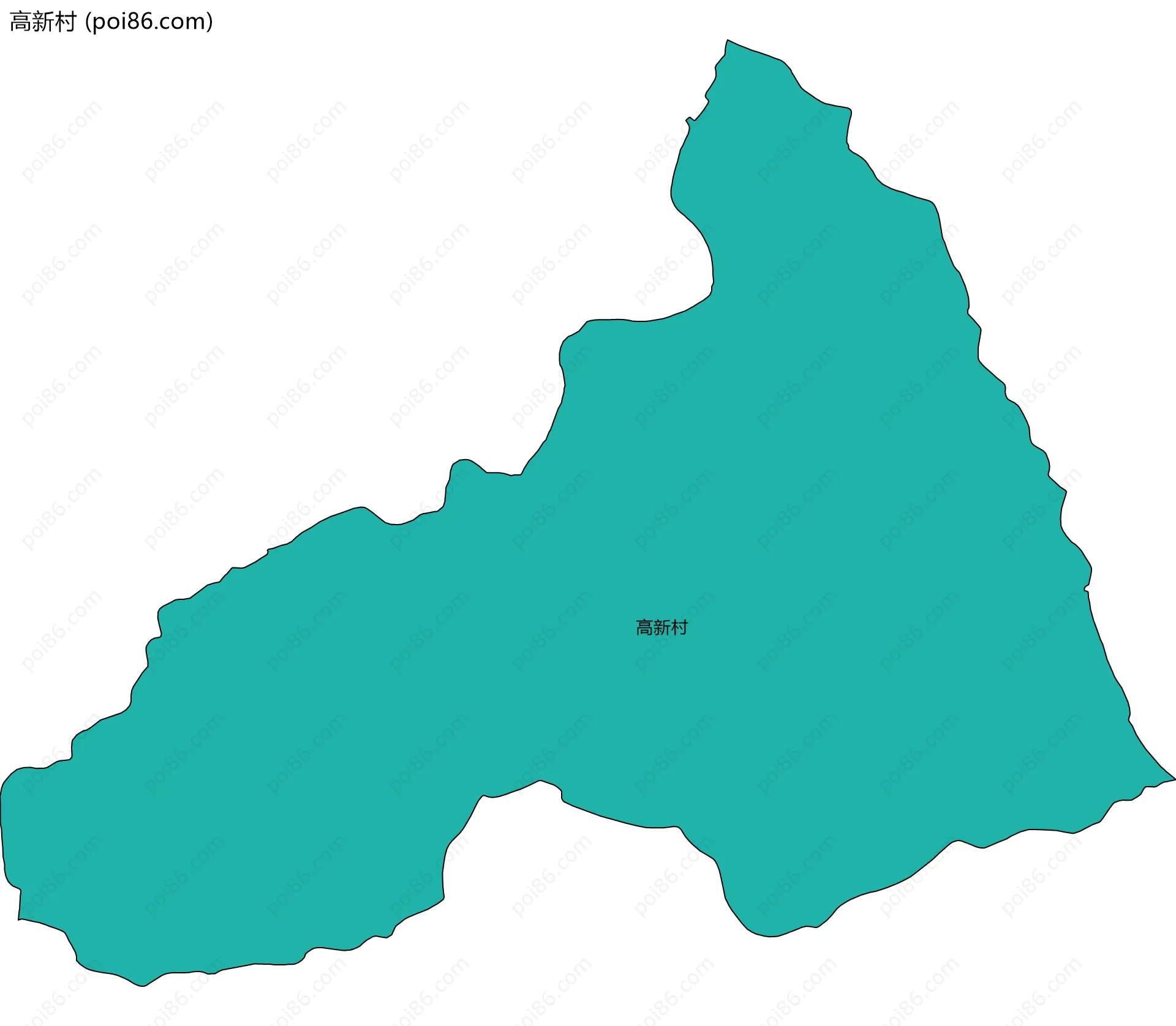 高新村边界地图