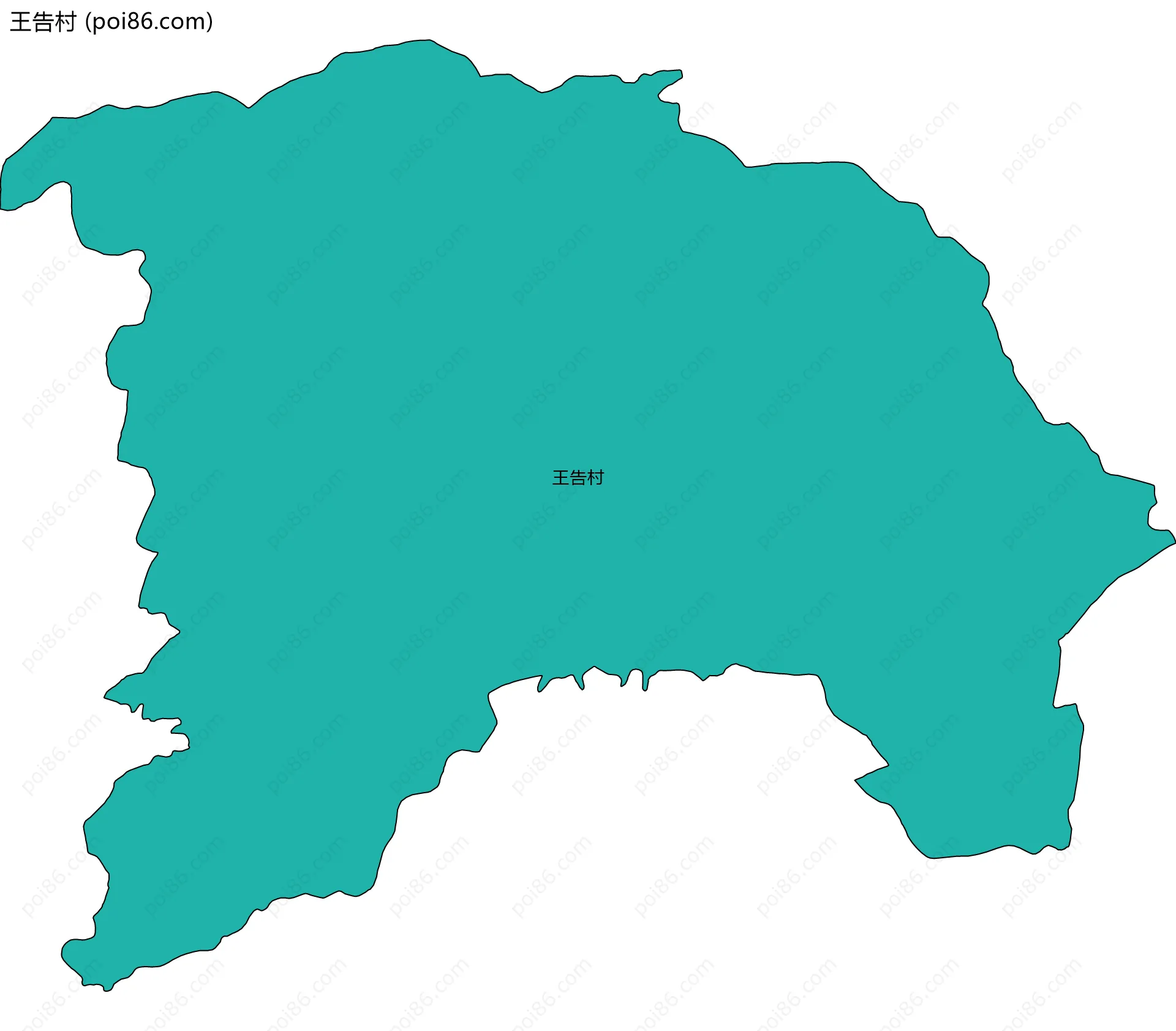 王告村边界地图
