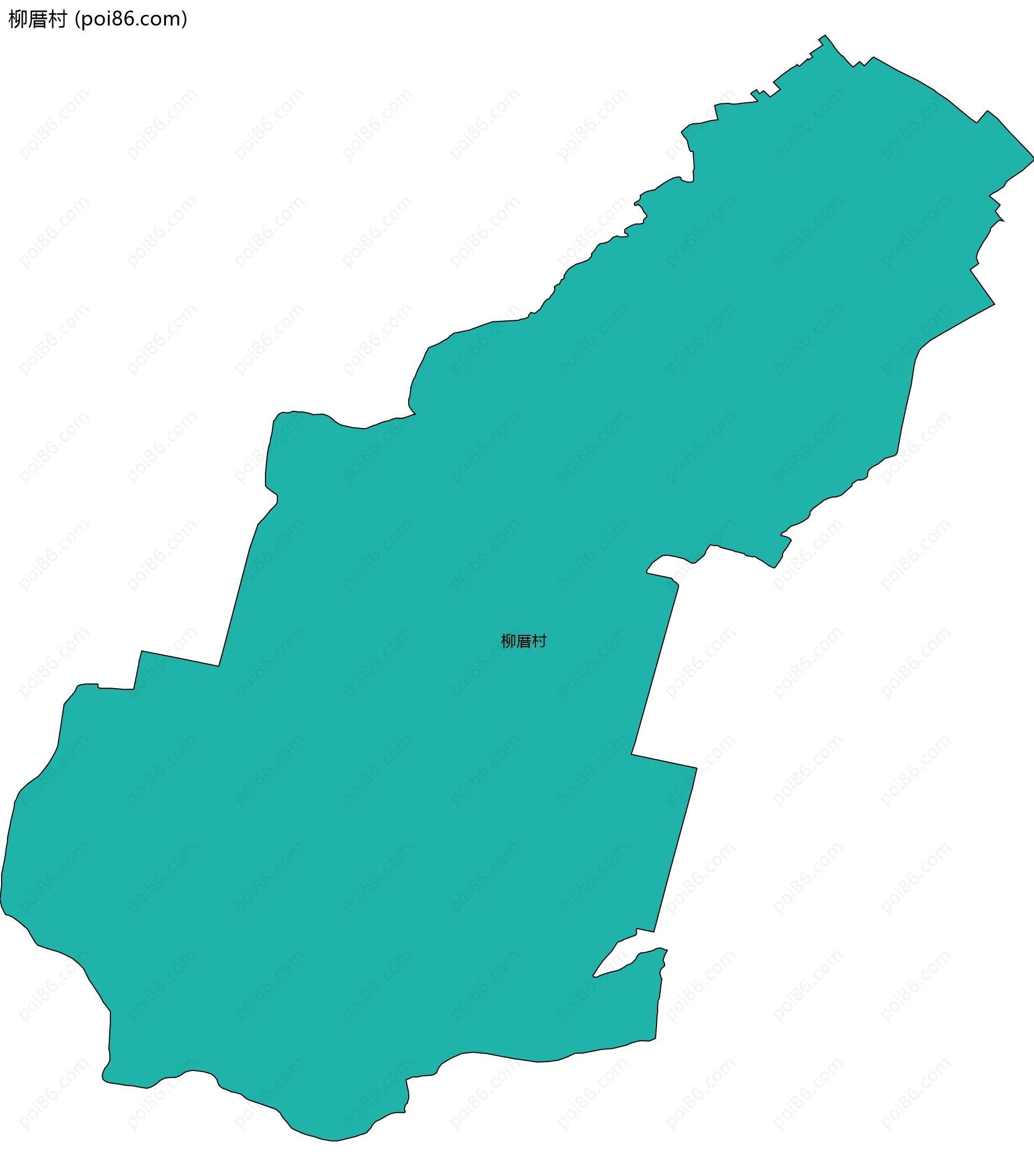 柳厝村边界地图