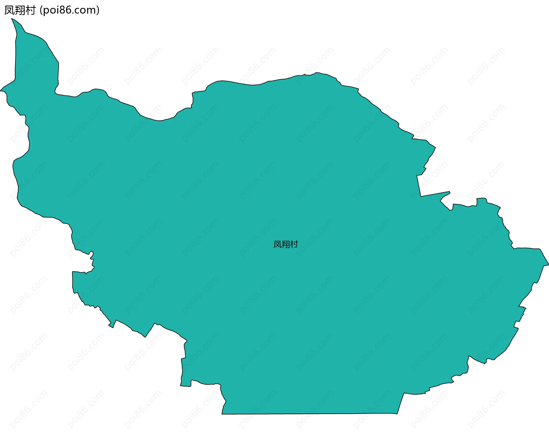 凤翔村边界地图
