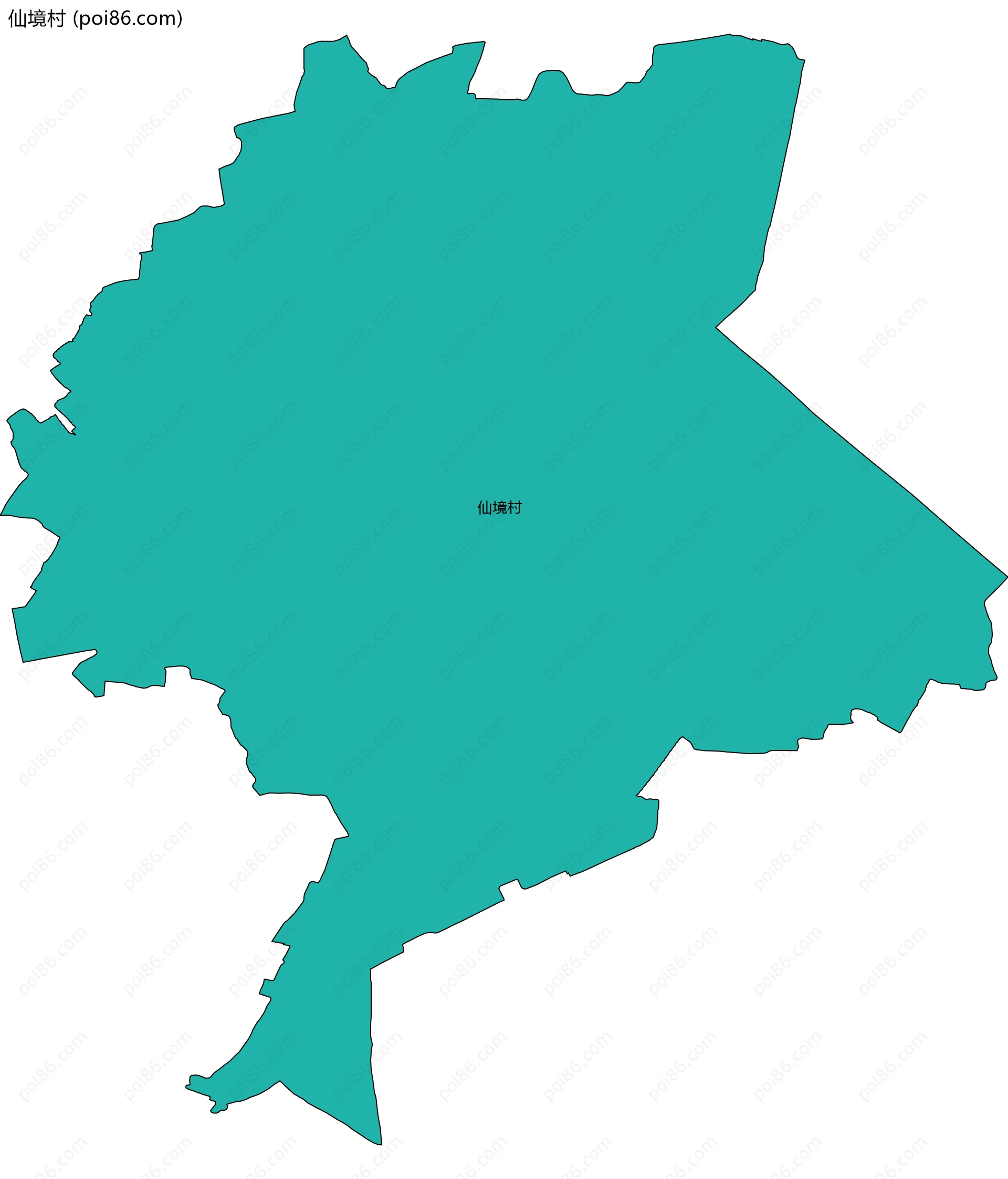 仙境村边界地图