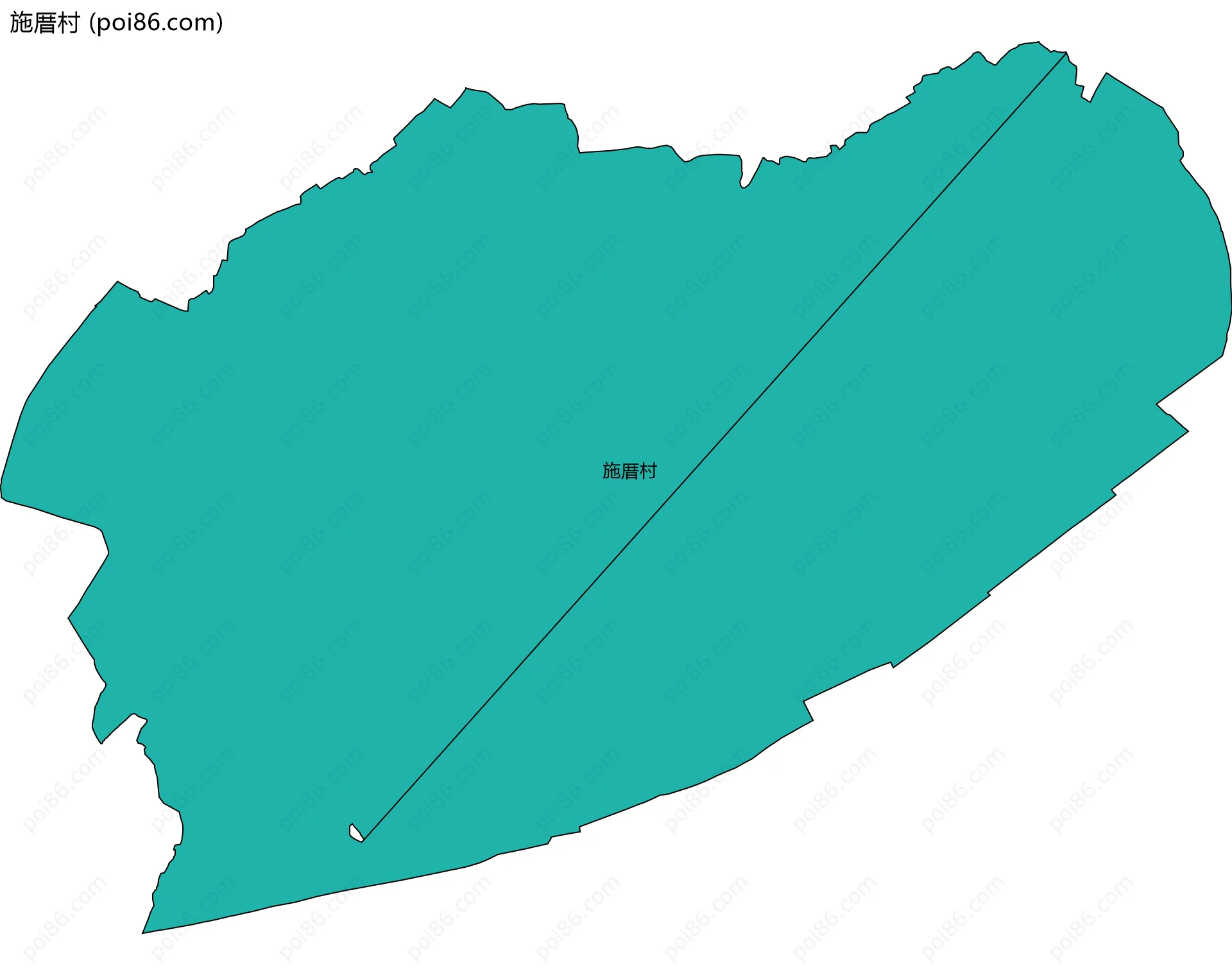 施厝村边界地图