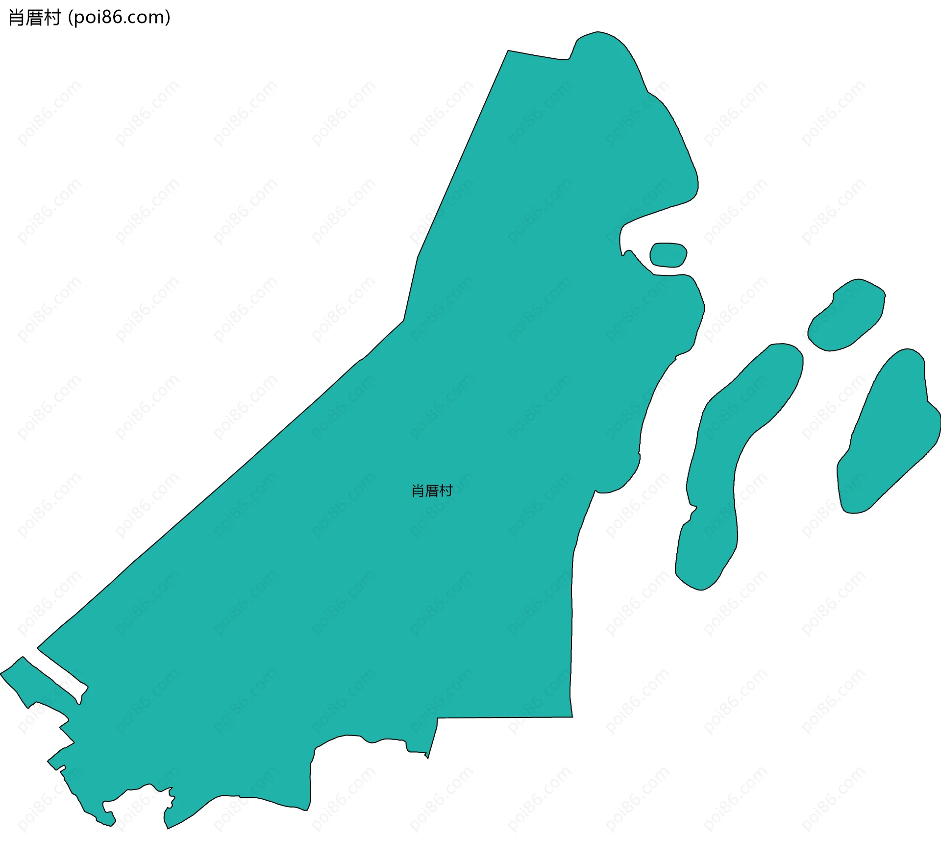 肖厝村边界地图