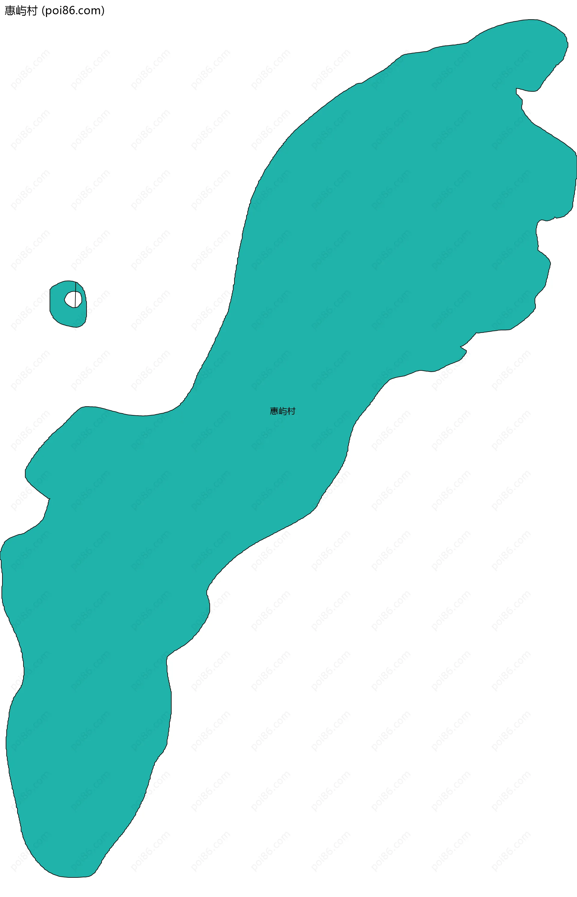 惠屿村边界地图