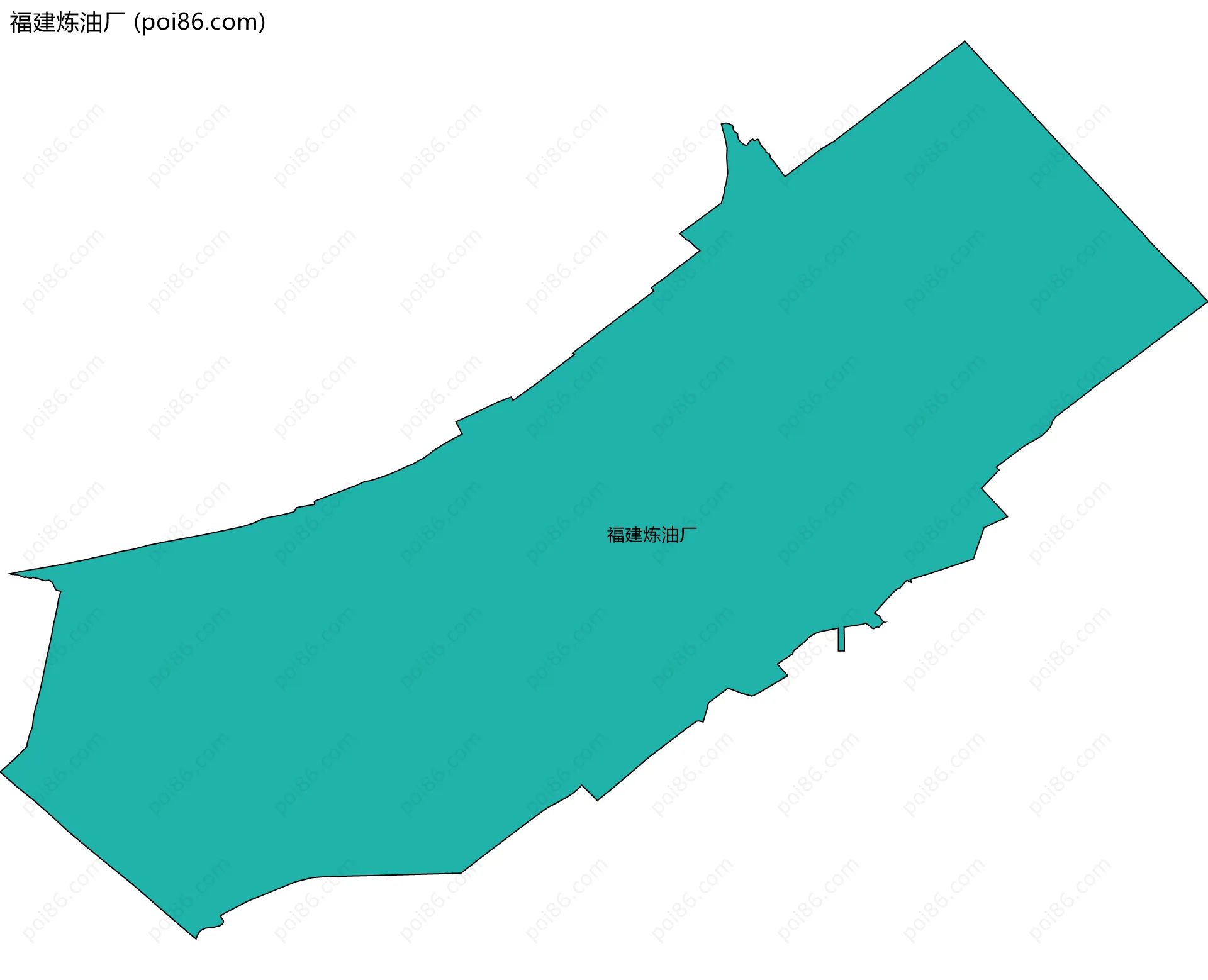 福建炼油厂边界地图