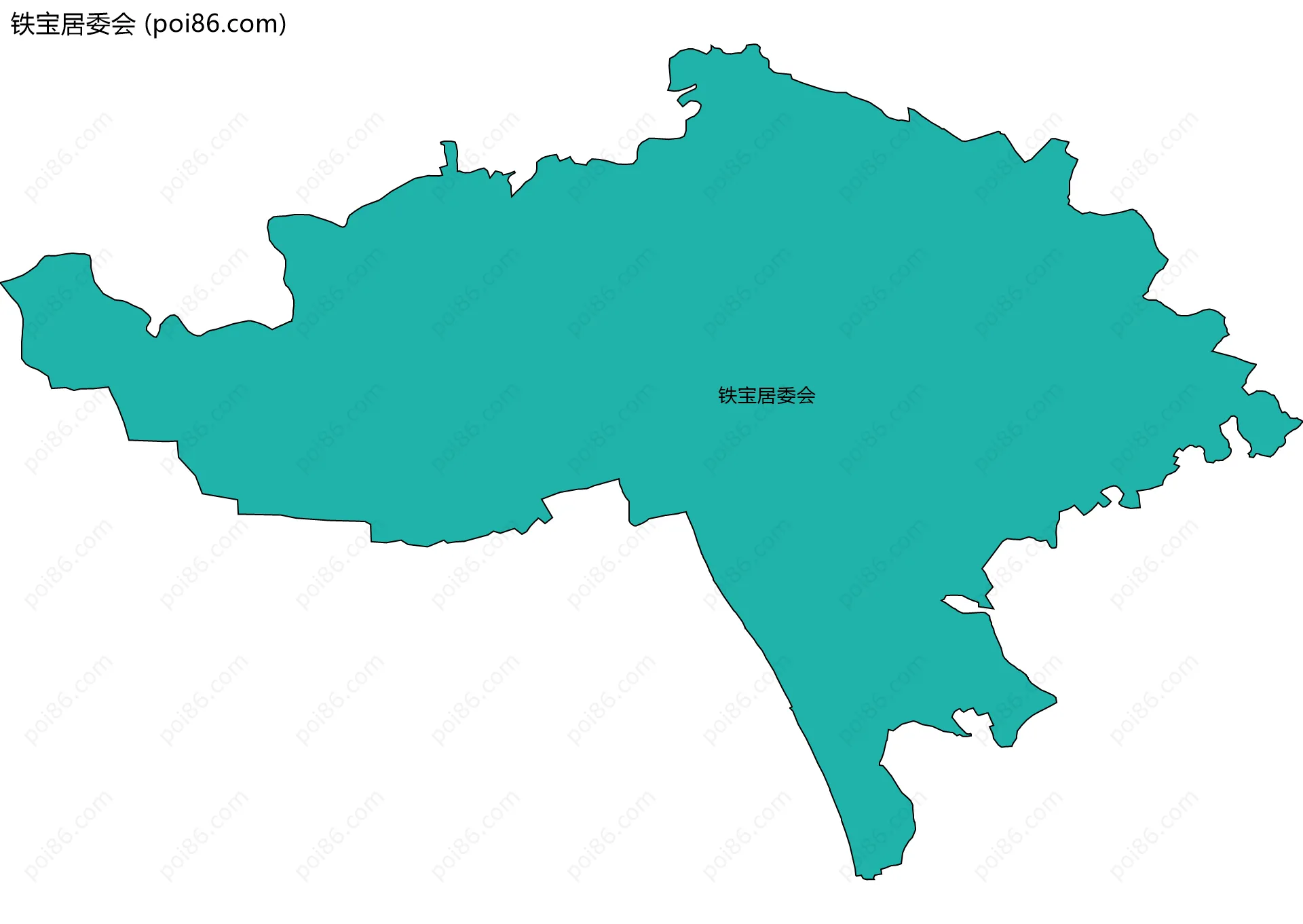 铁宝居委会边界地图