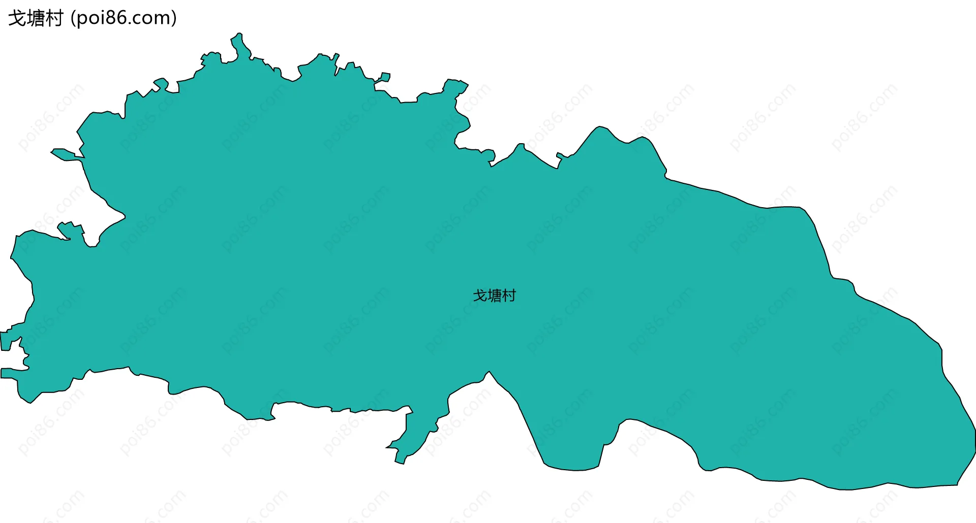 戈塘村边界地图