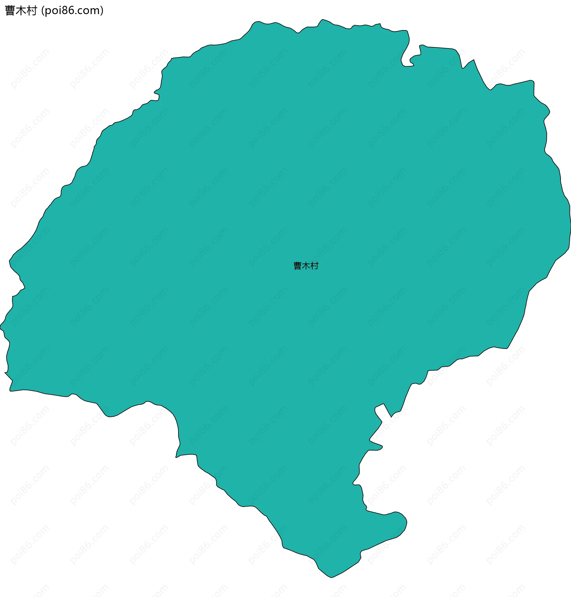 曹木村边界地图