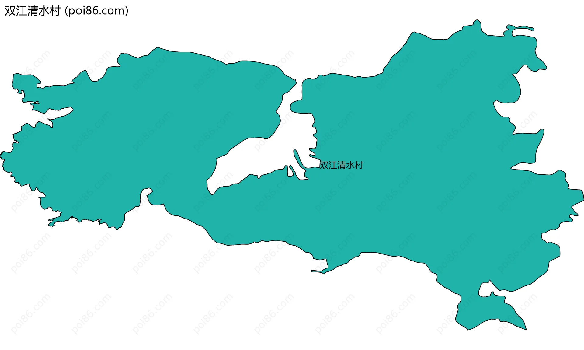 双江清水村边界地图