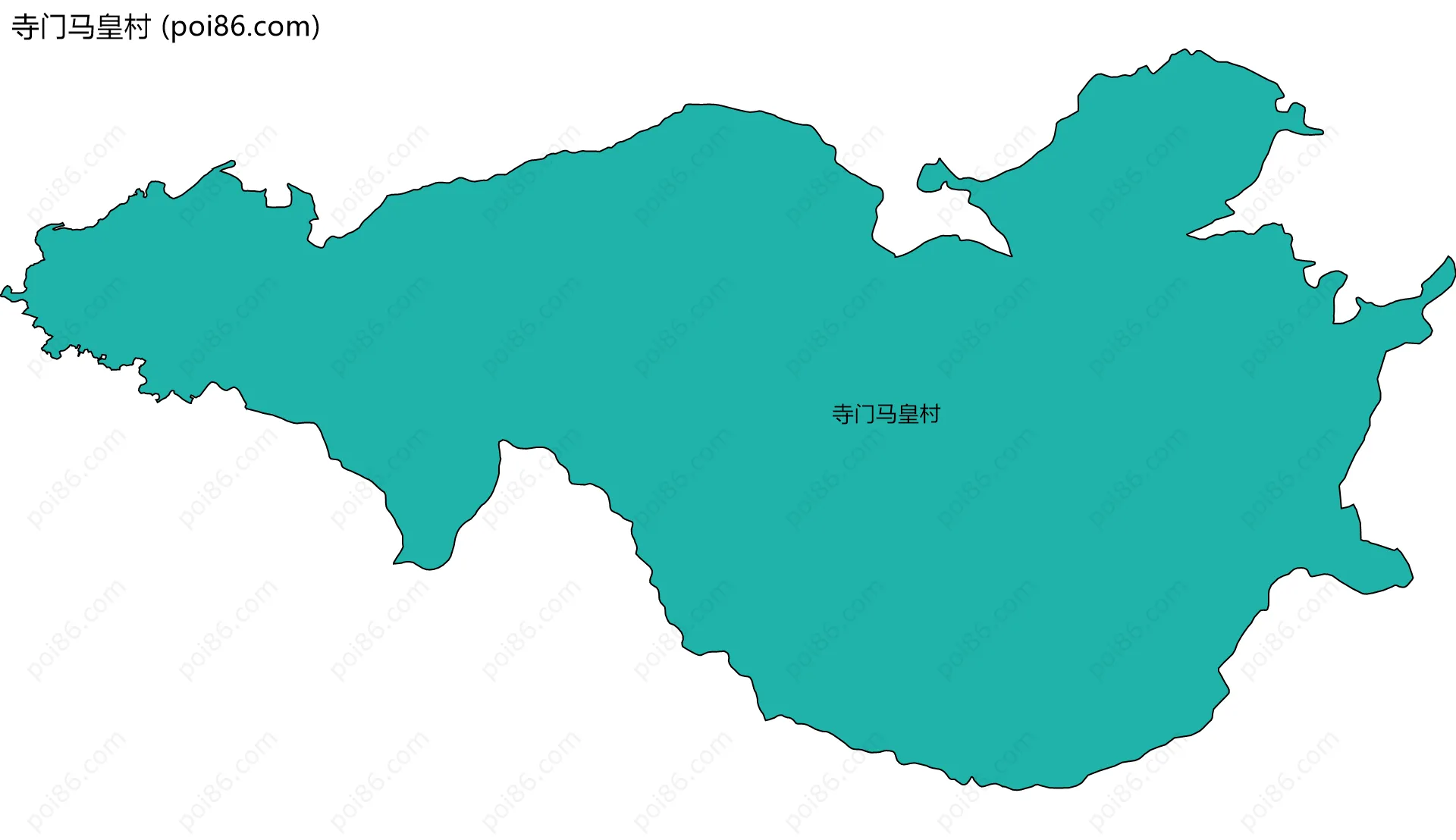 寺门马皇村边界地图