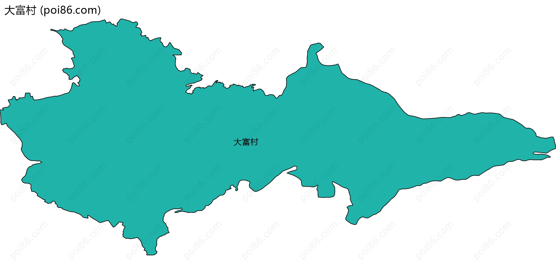 大富村边界地图