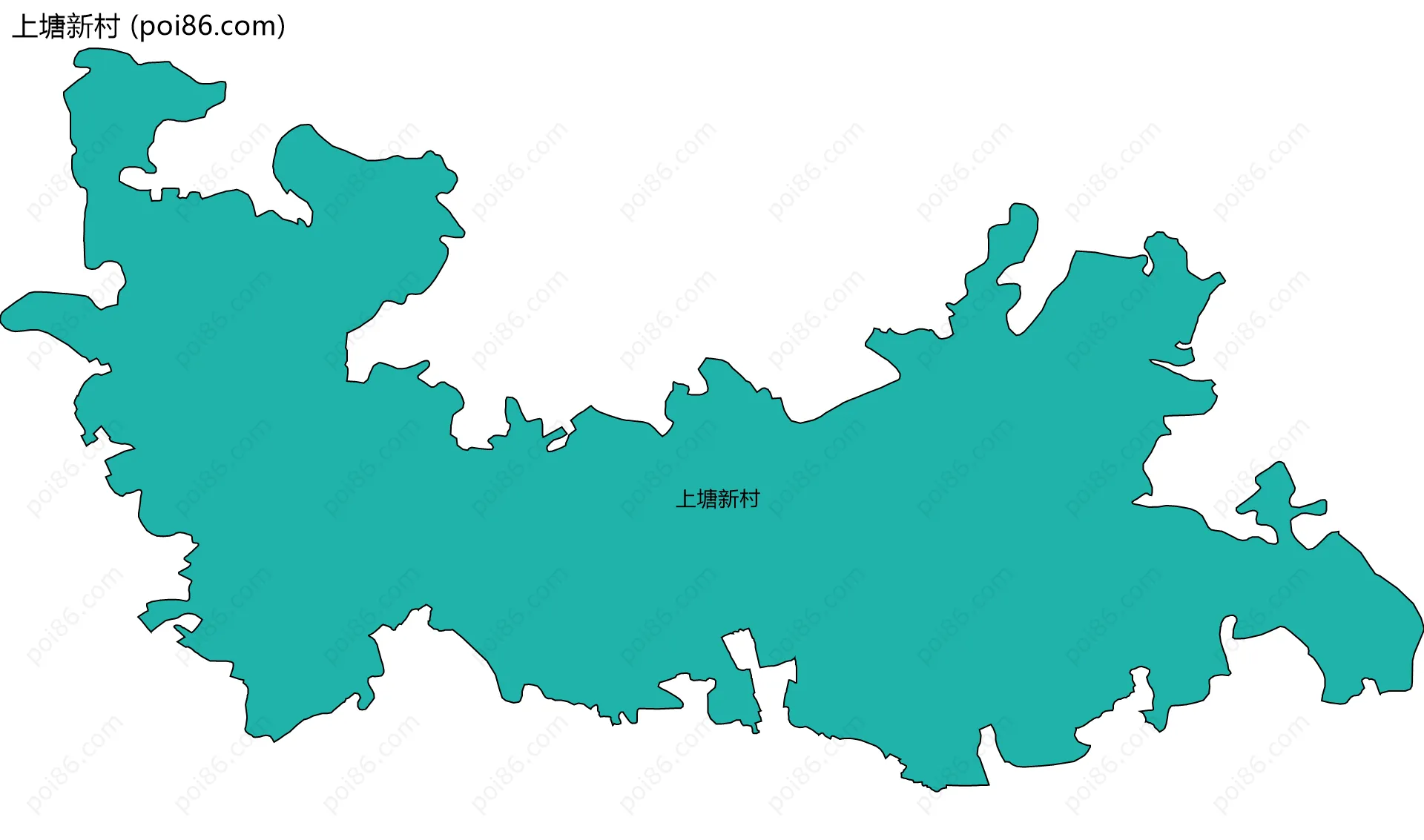 上塘新村边界地图