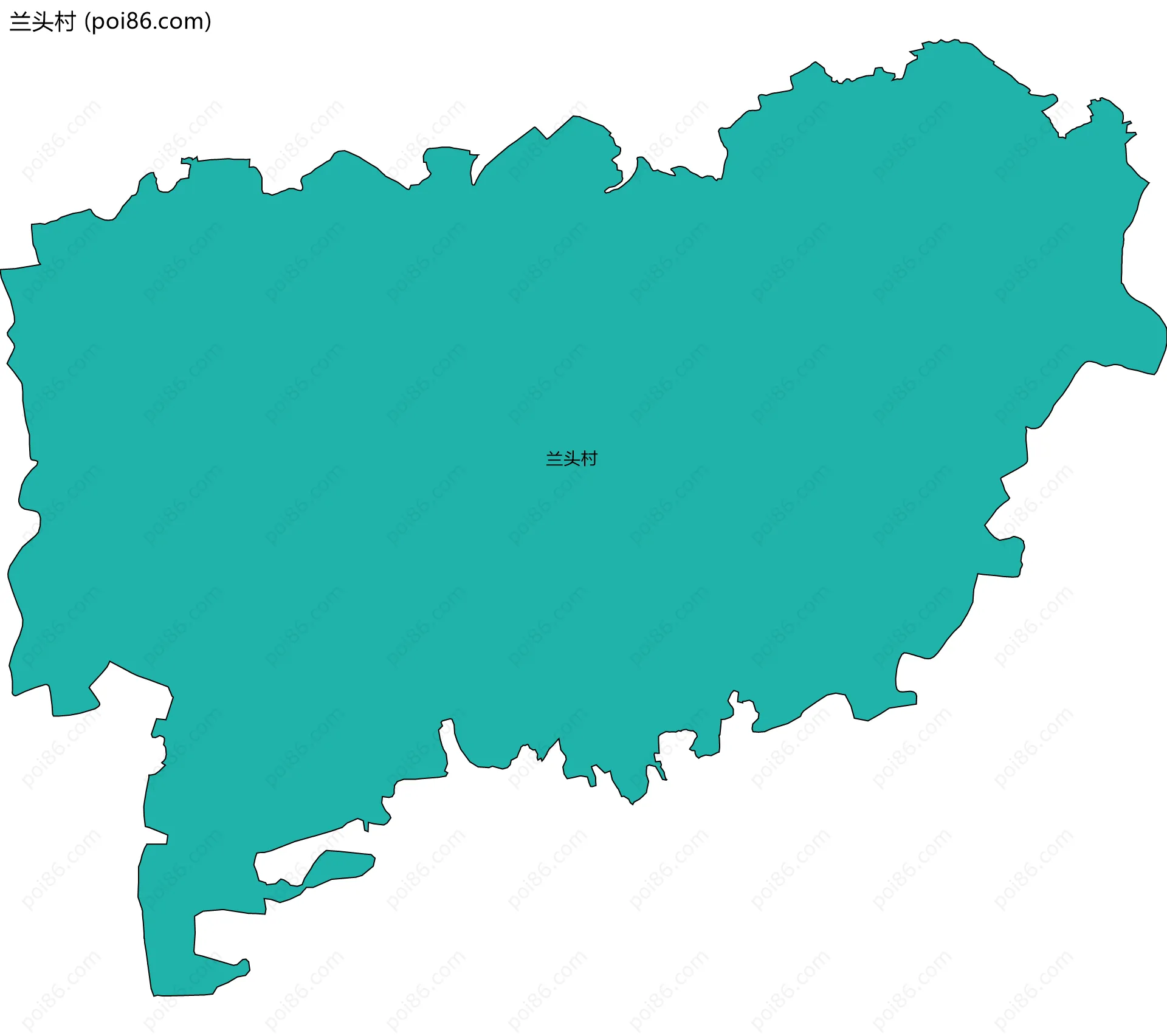兰头村边界地图