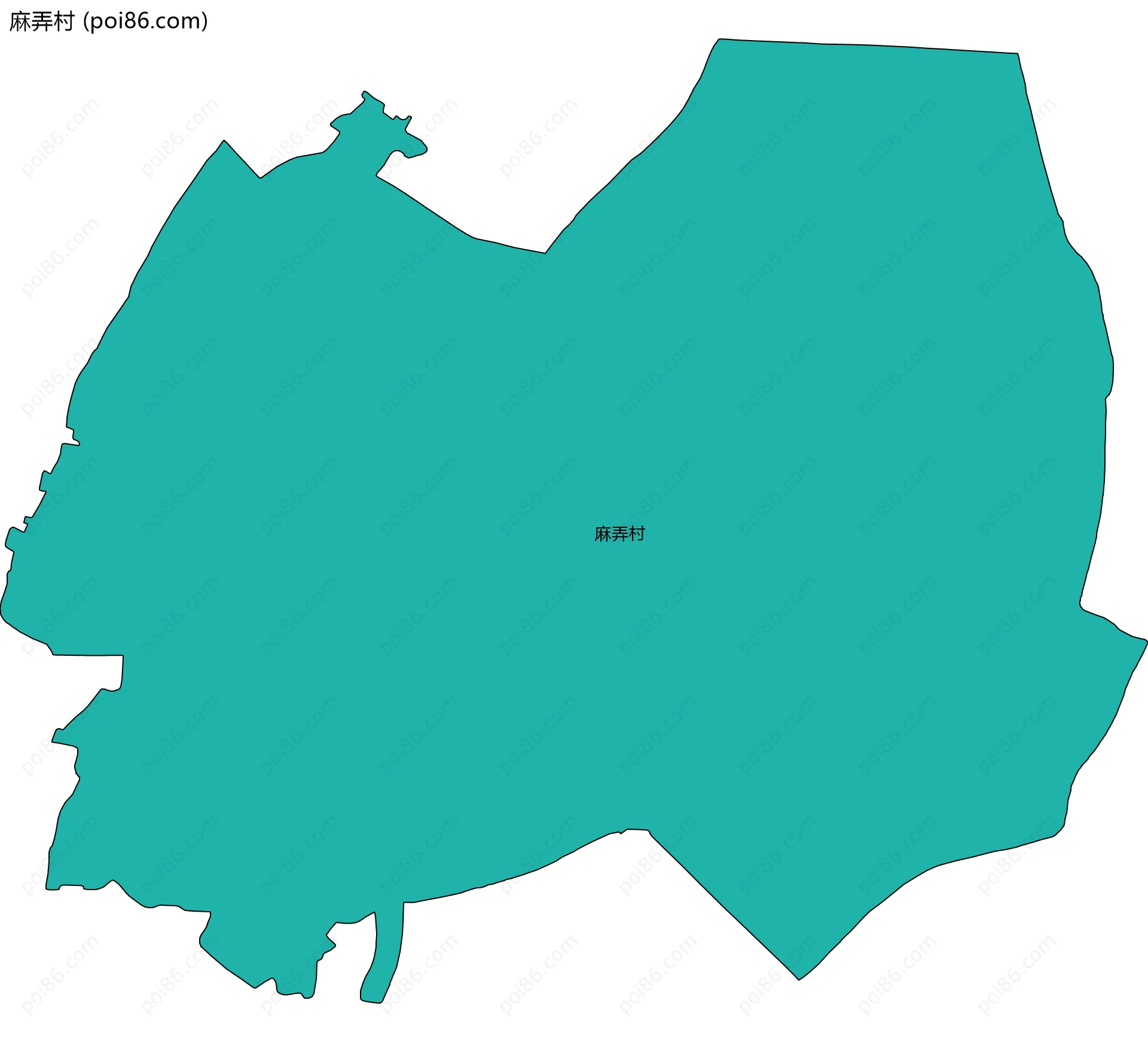 麻弄村边界地图