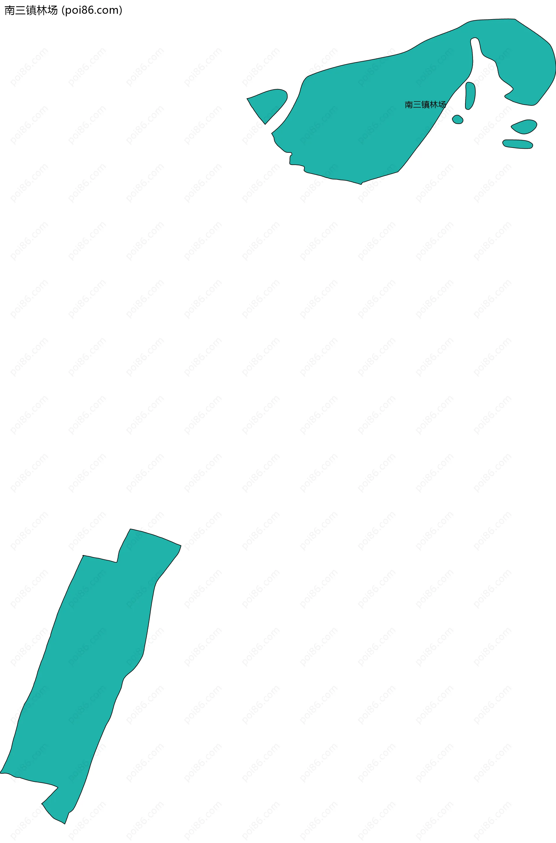 南三镇林场边界地图