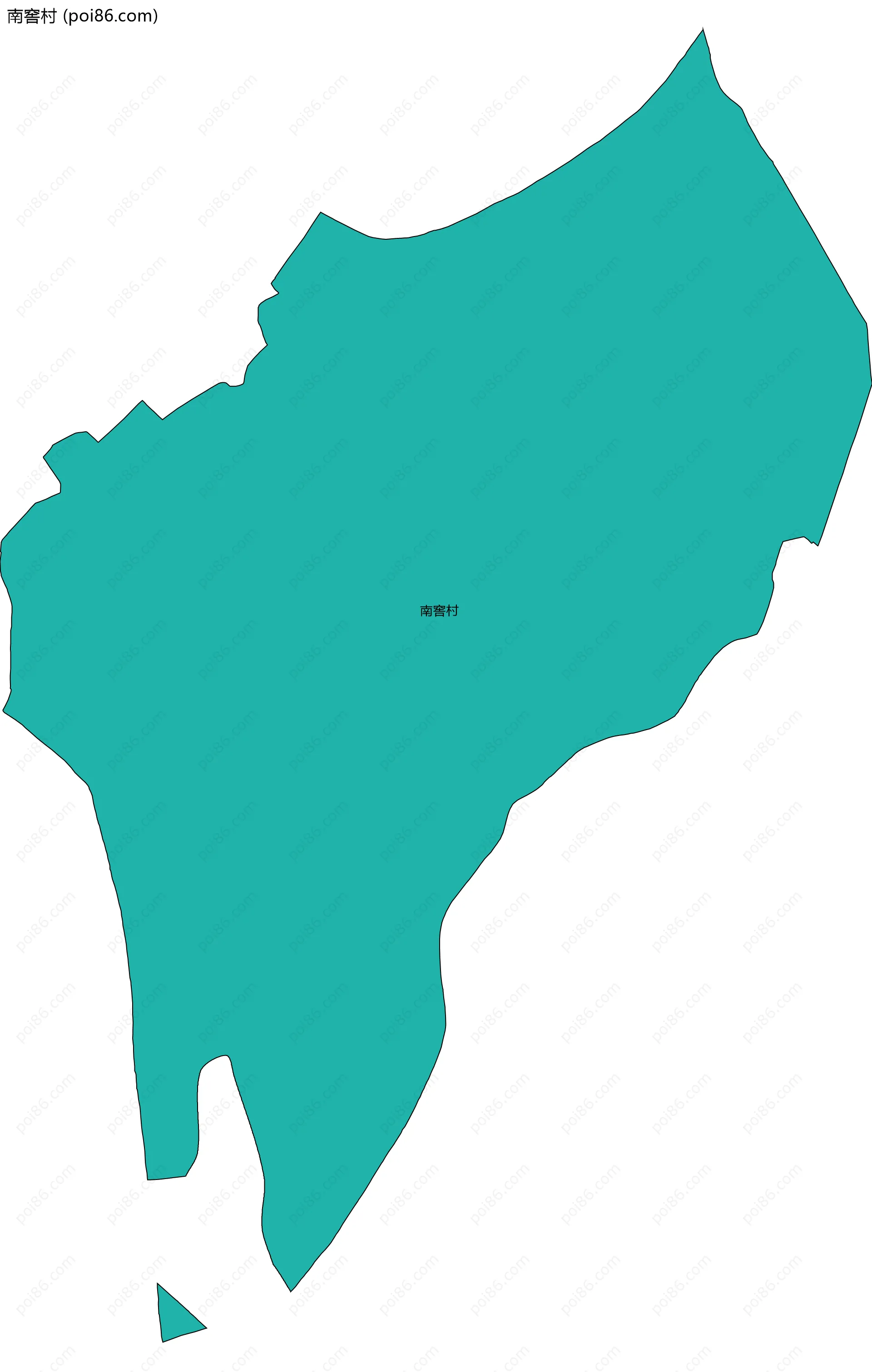 南窖村边界地图