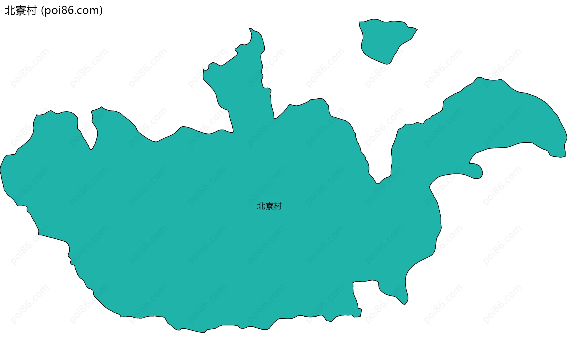 北寮村边界地图