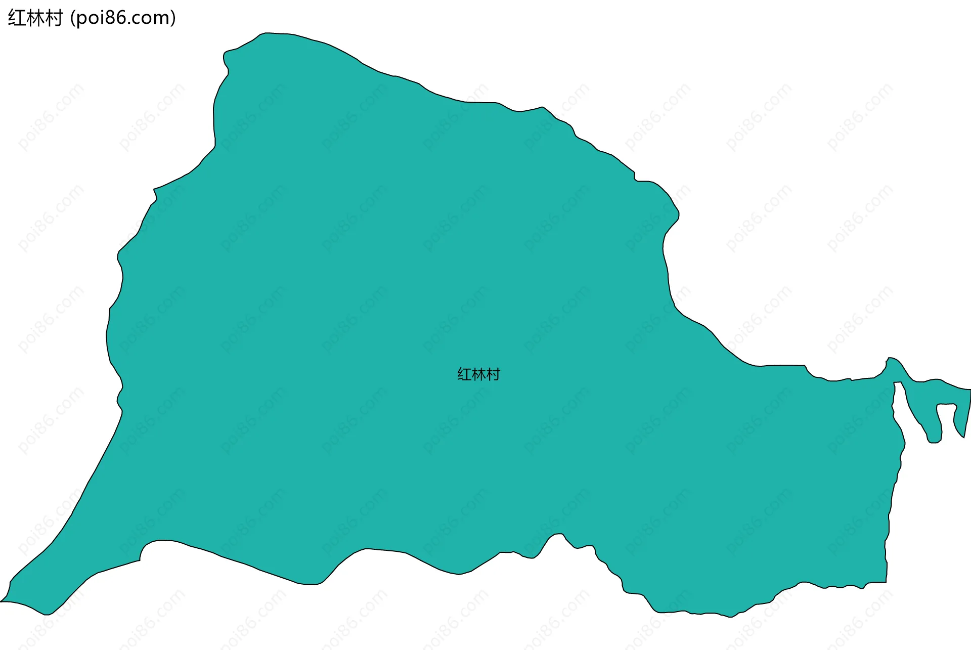 红林村边界地图