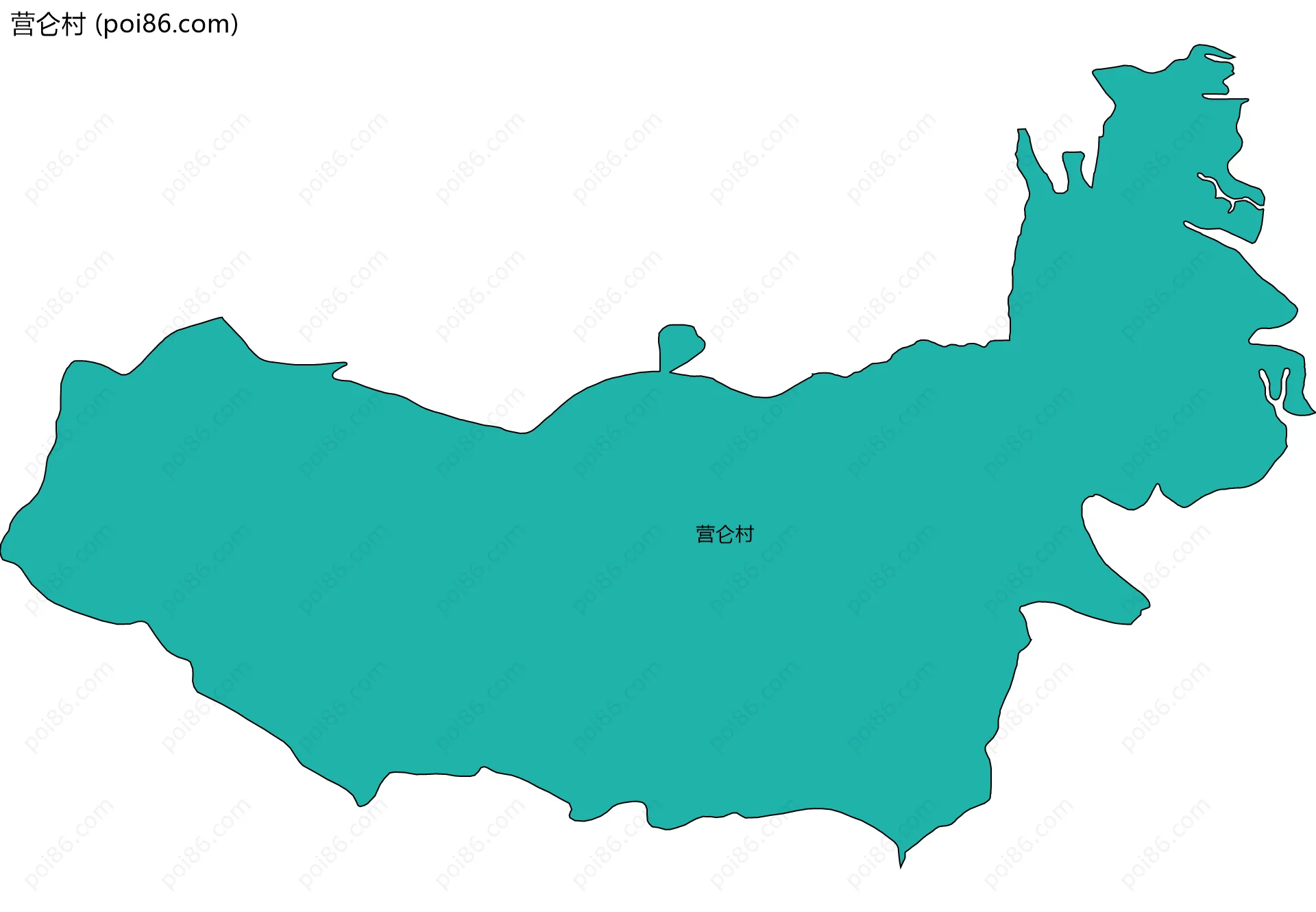 营仑村边界地图