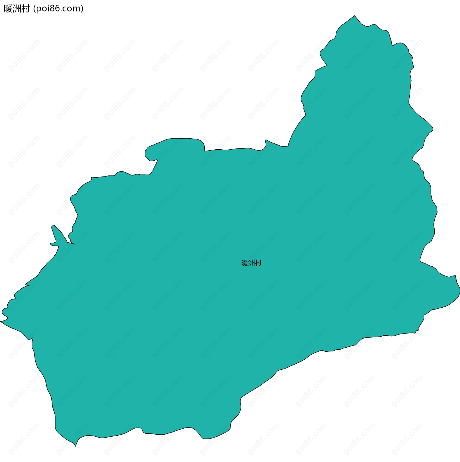 暖洲村边界地图