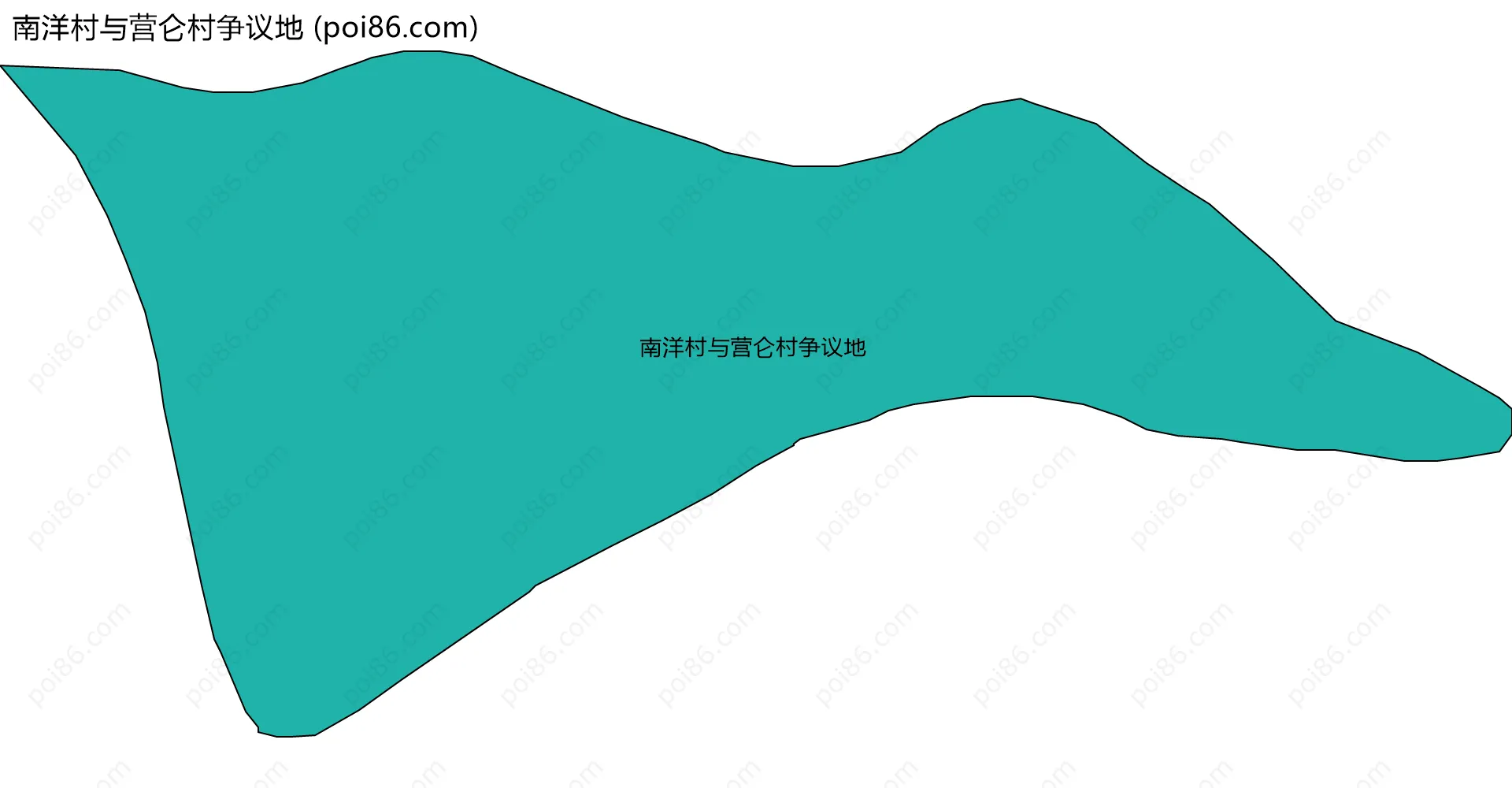 南洋村与营仑村争议地边界地图