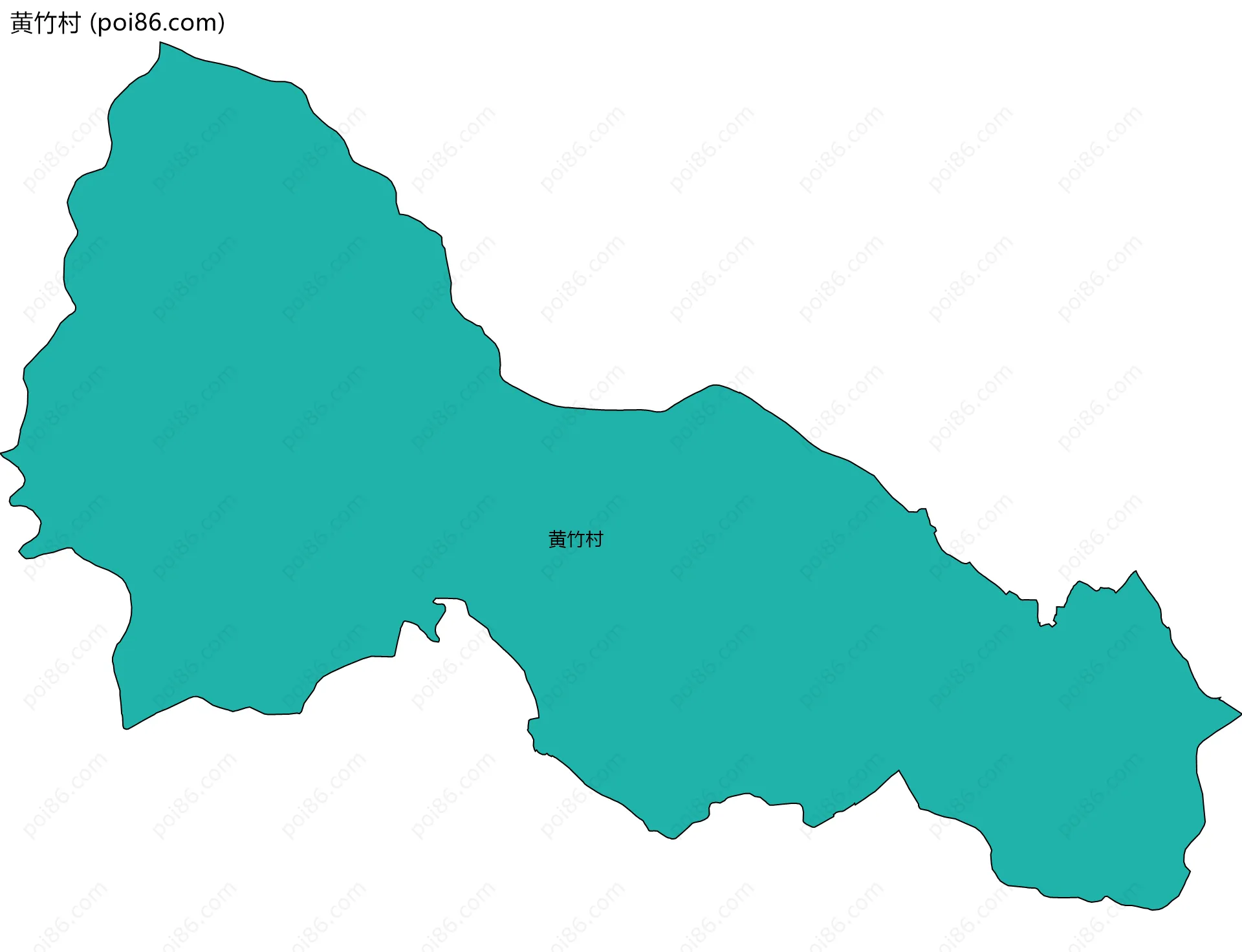 黄竹村边界地图