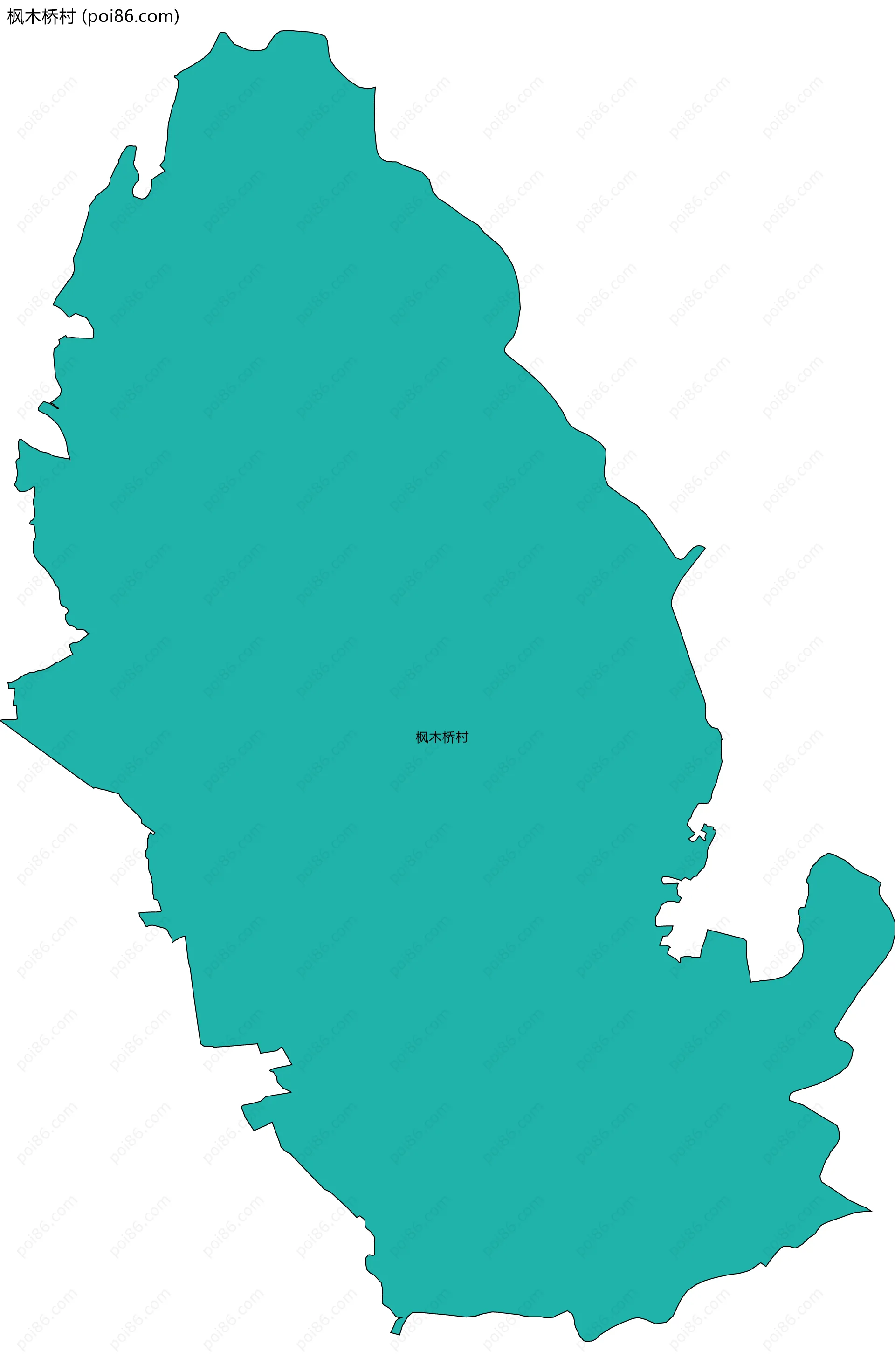 枫木桥村边界地图