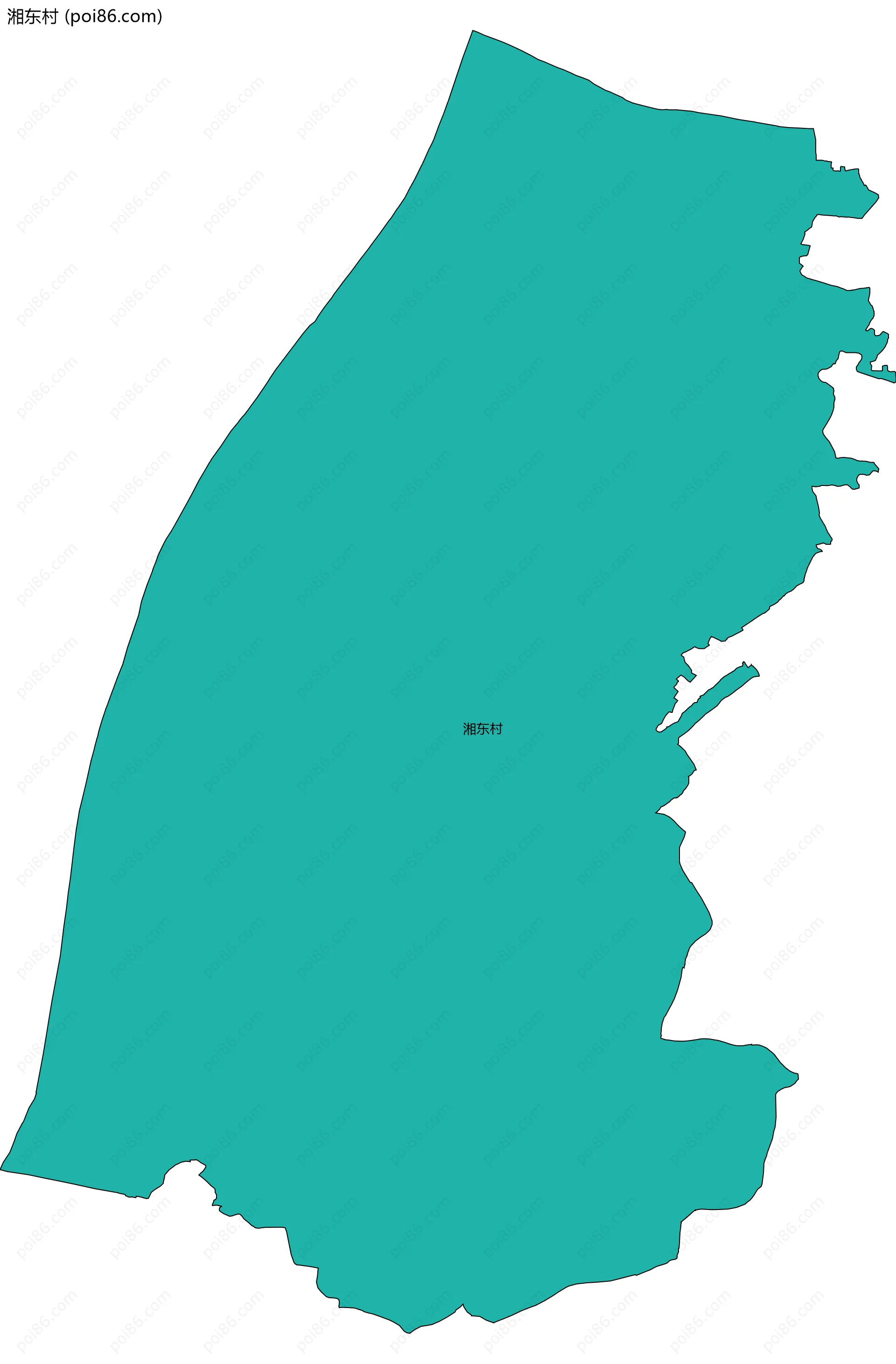 湘东村边界地图