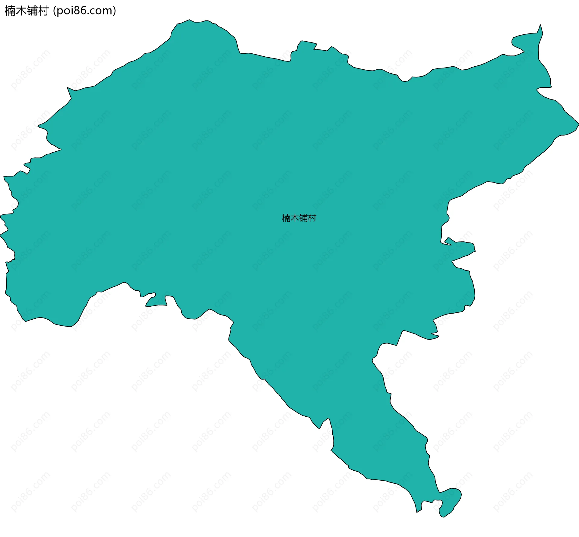 楠木铺村边界地图