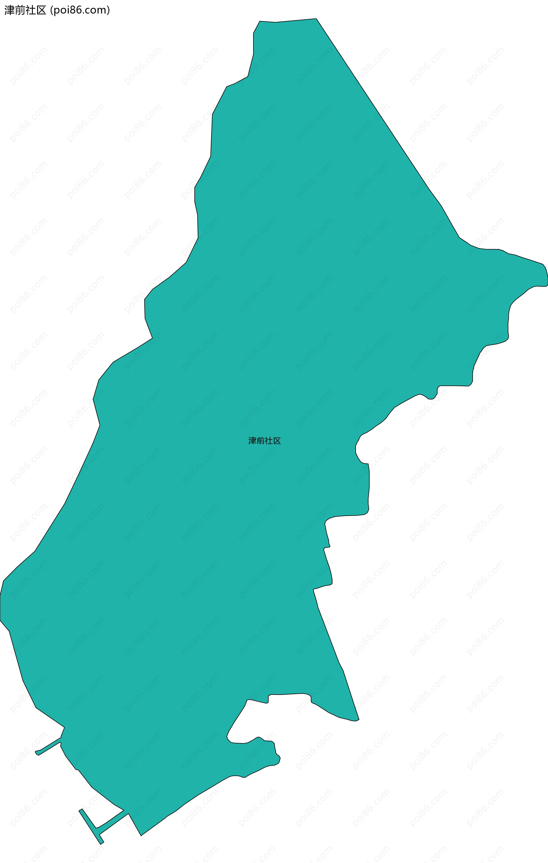 津前社区边界地图