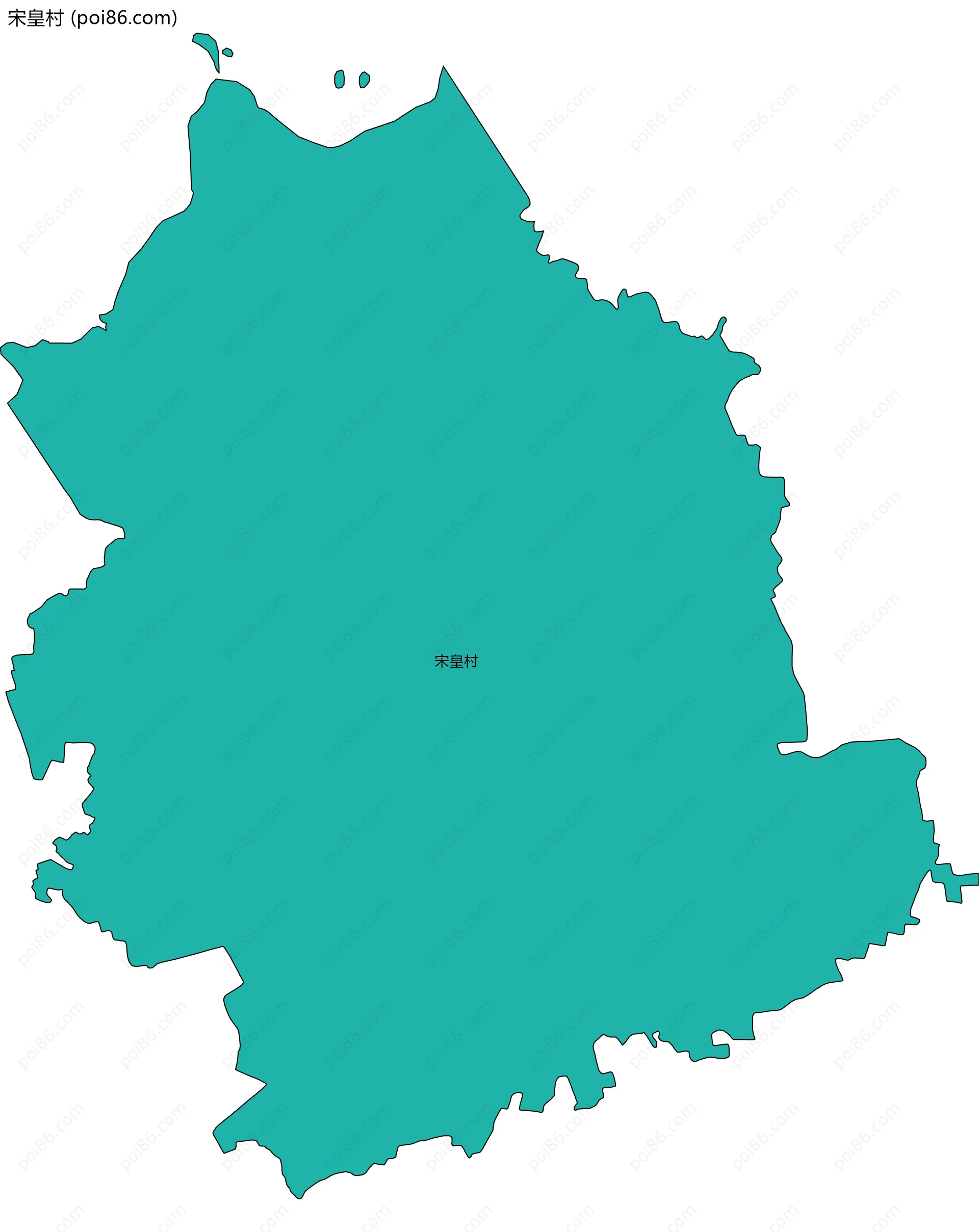 宋皇村边界地图
