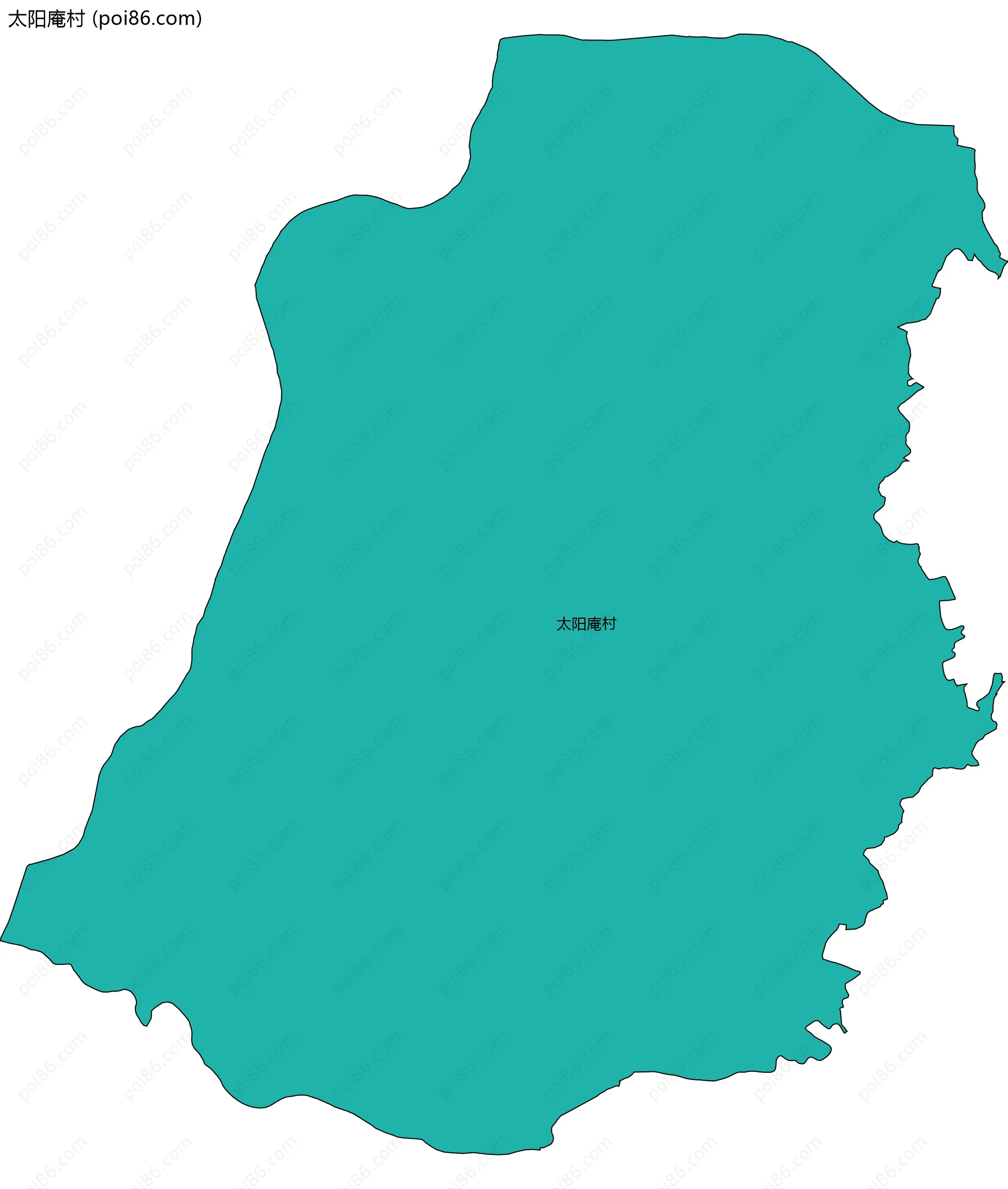 太阳庵村边界地图