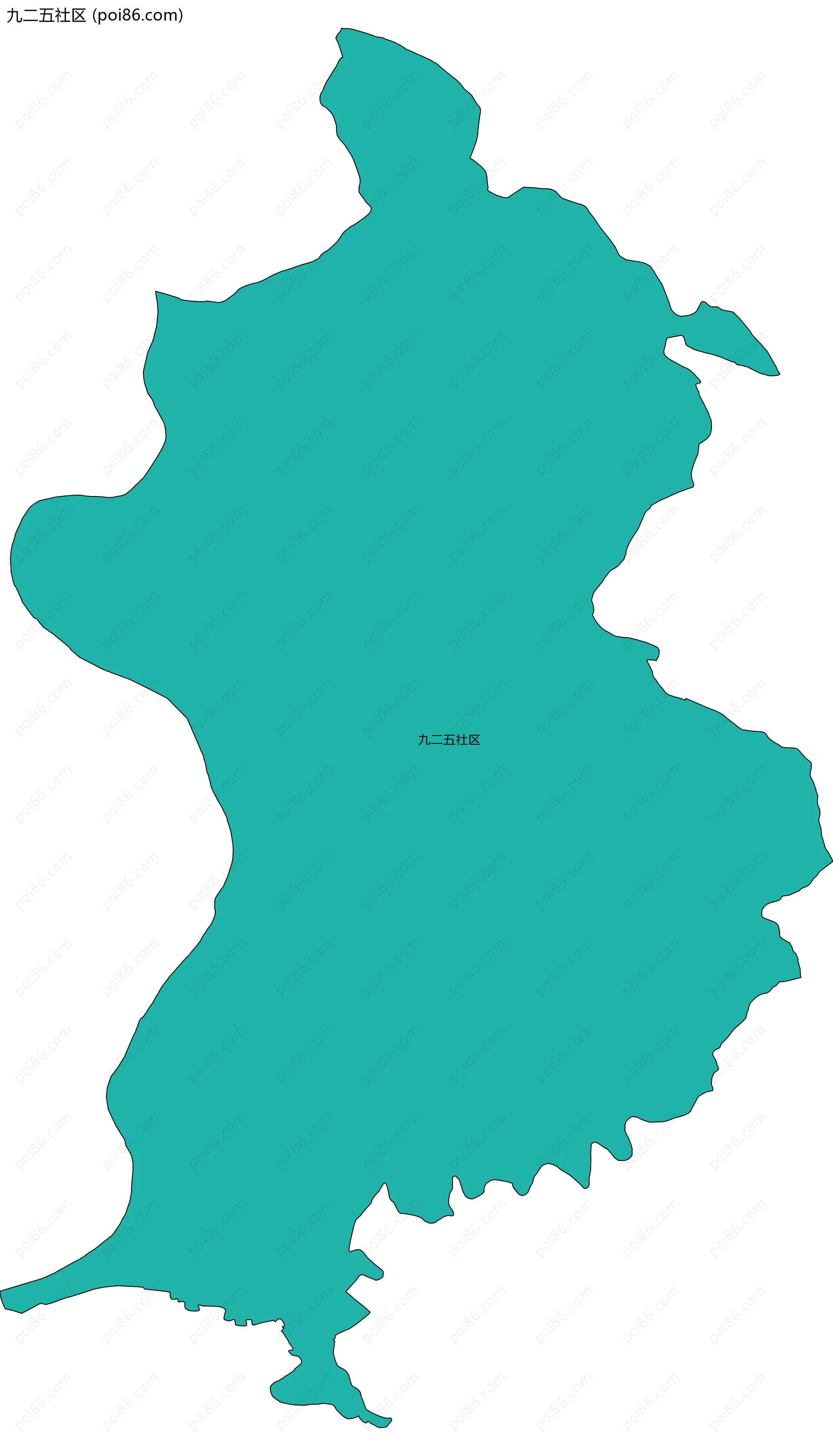 九二五社区边界地图