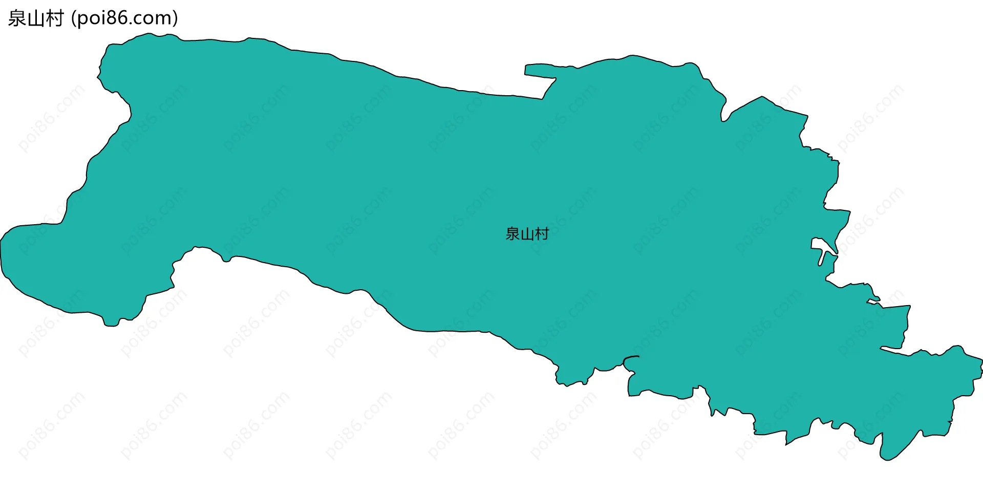 泉山村边界地图