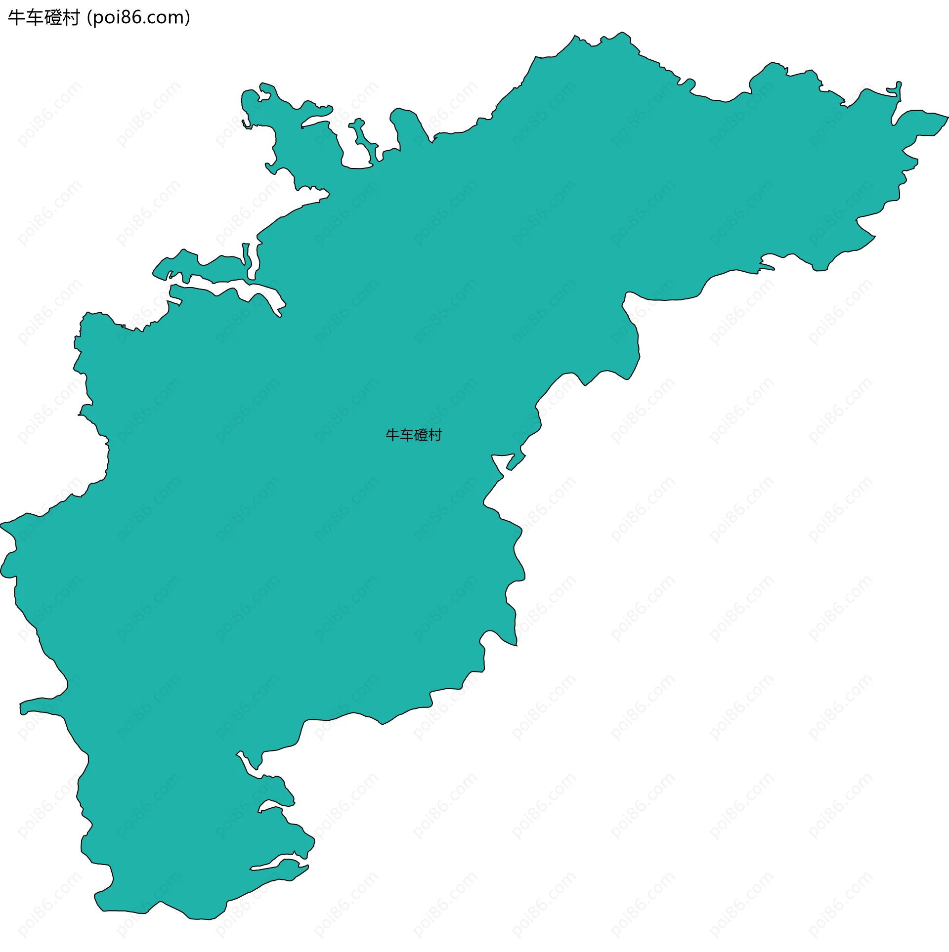 牛车磴村边界地图