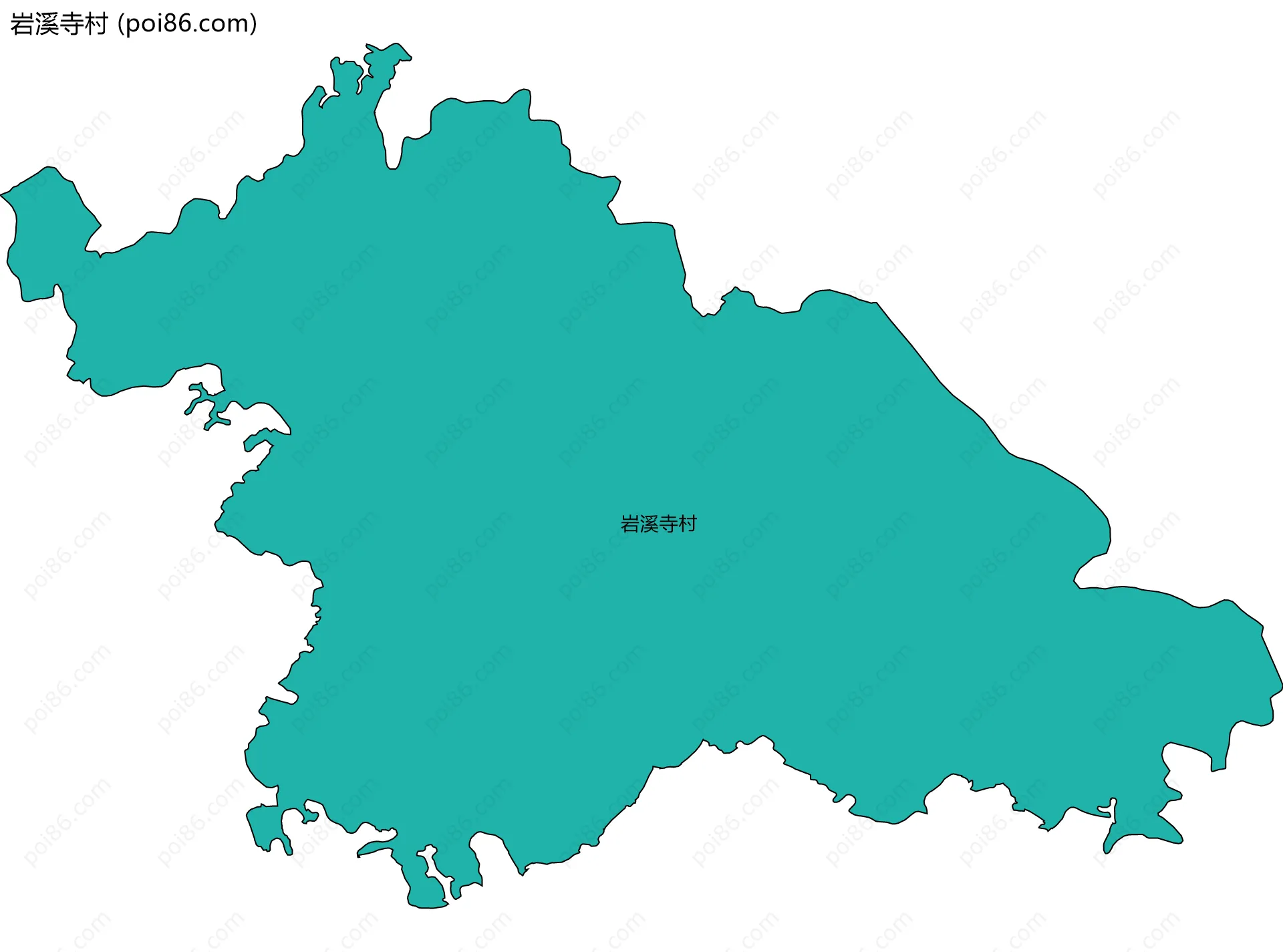 岩溪寺村边界地图