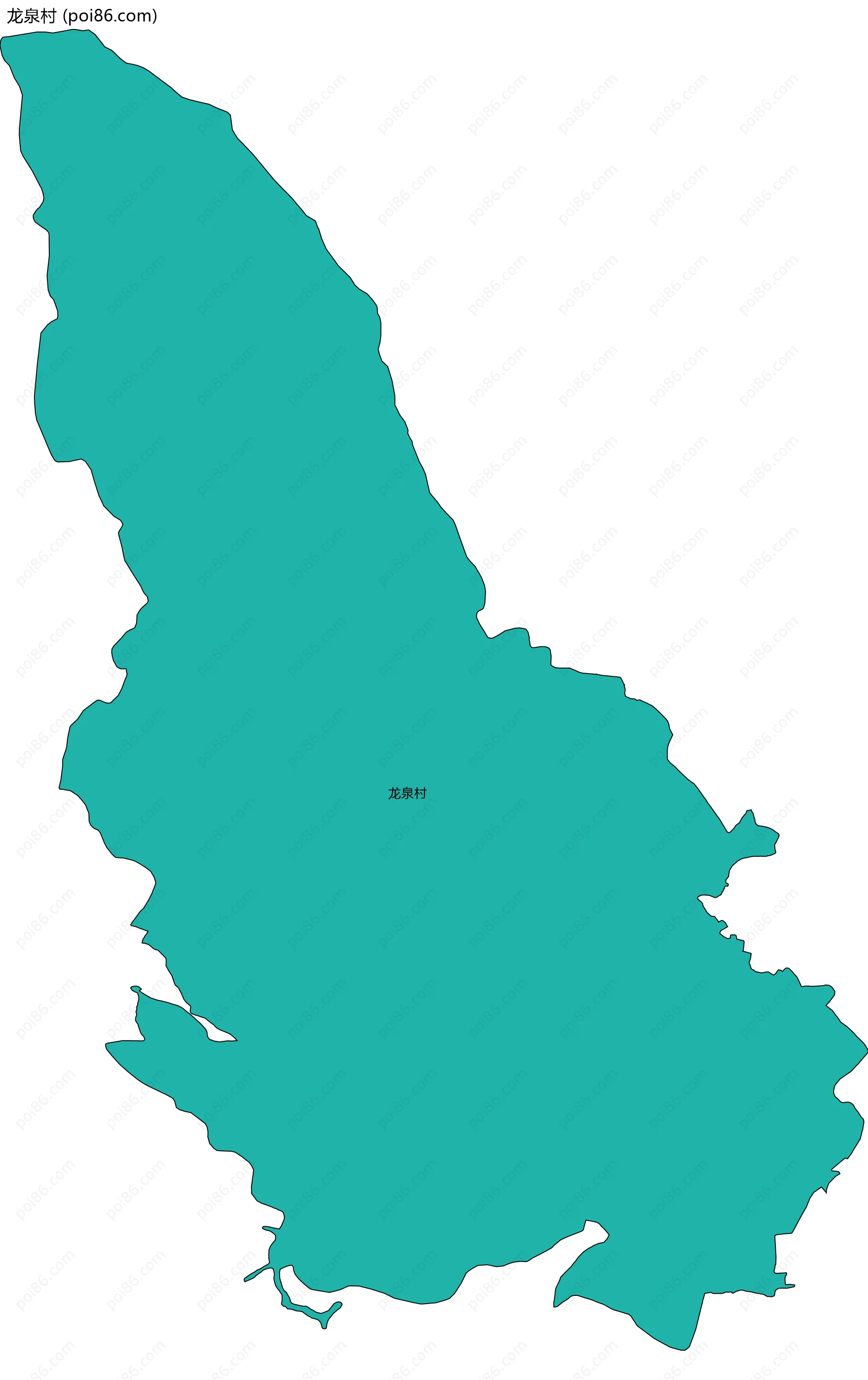 龙泉村边界地图