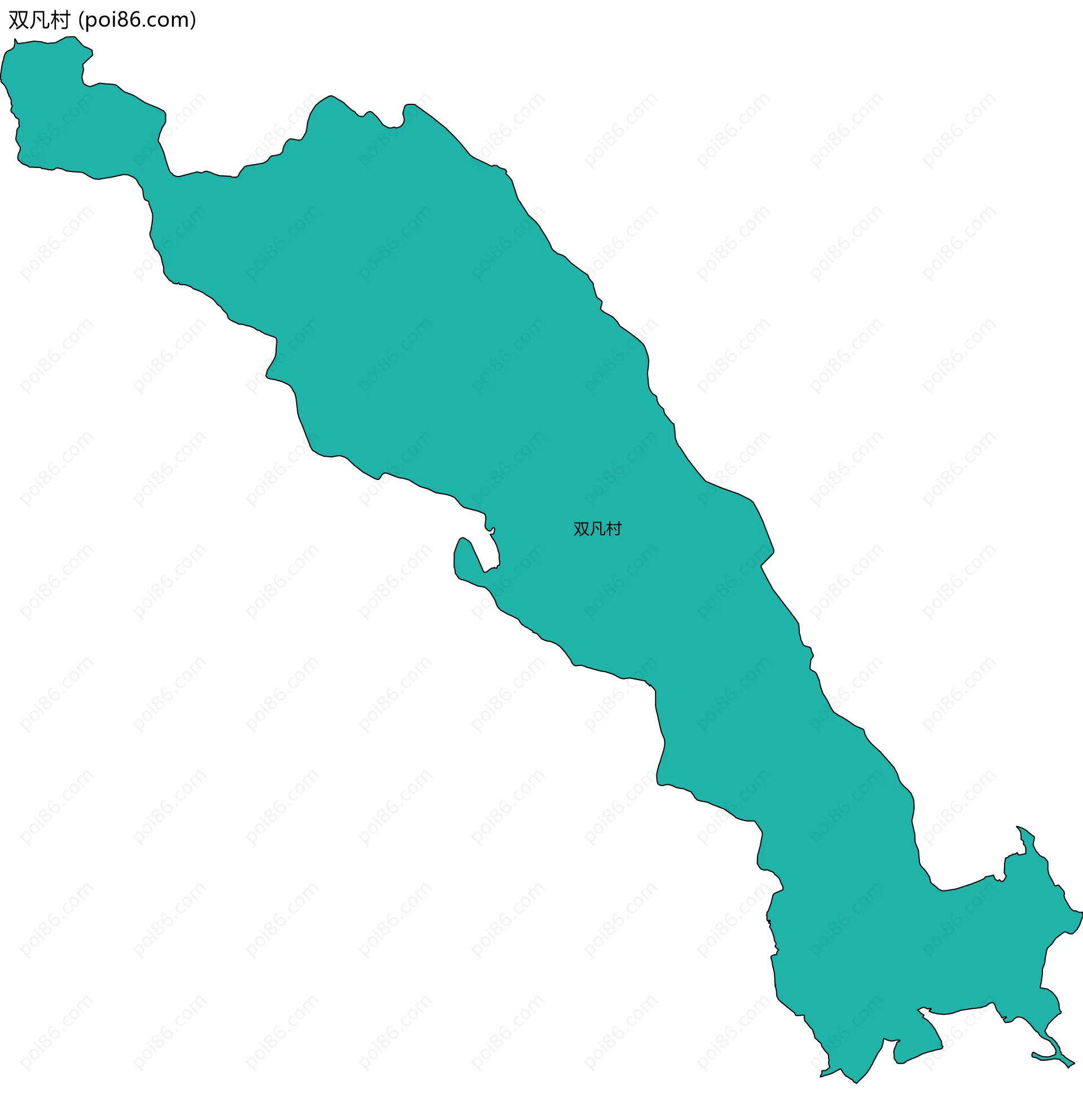 双凡村边界地图