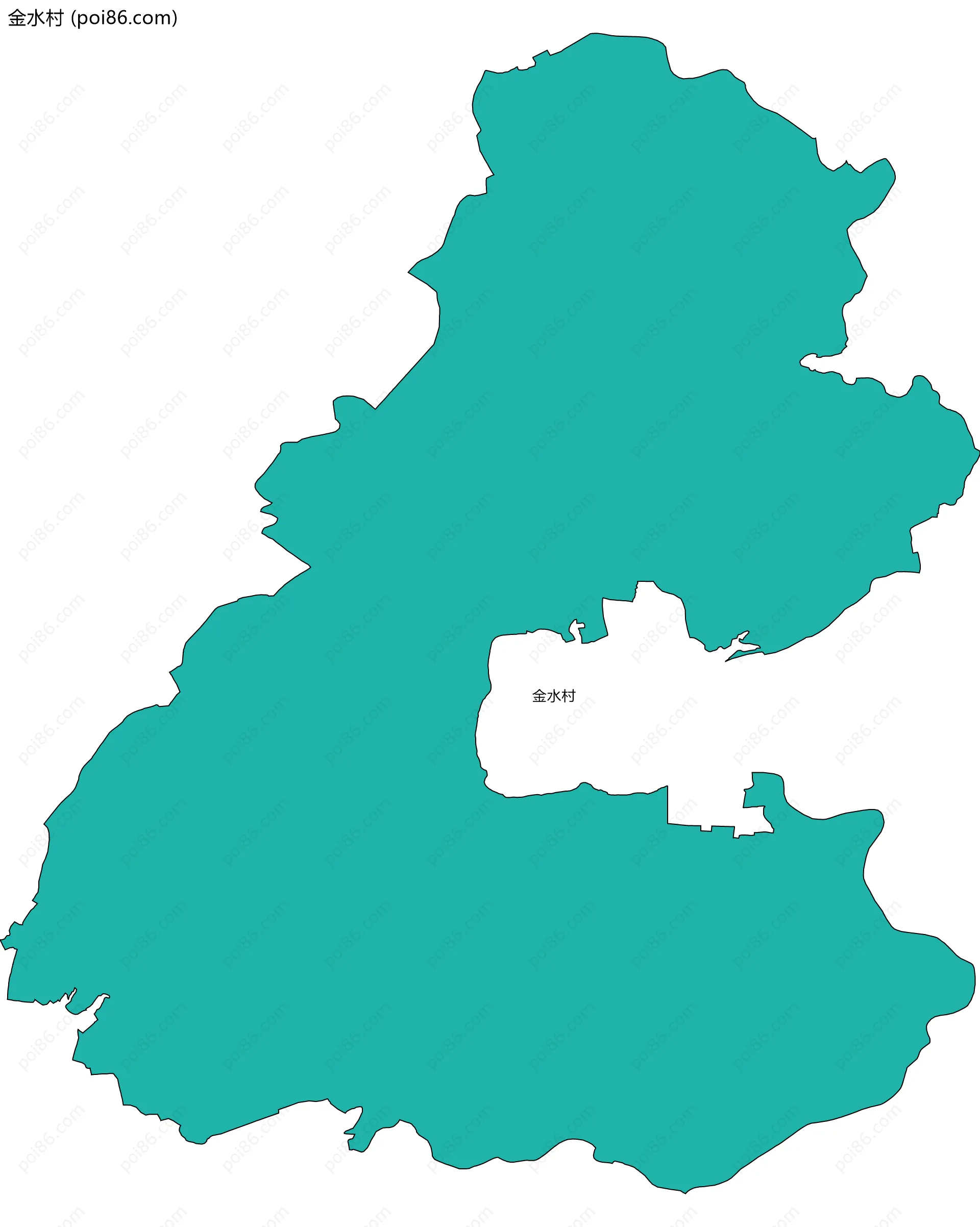 金水村边界地图