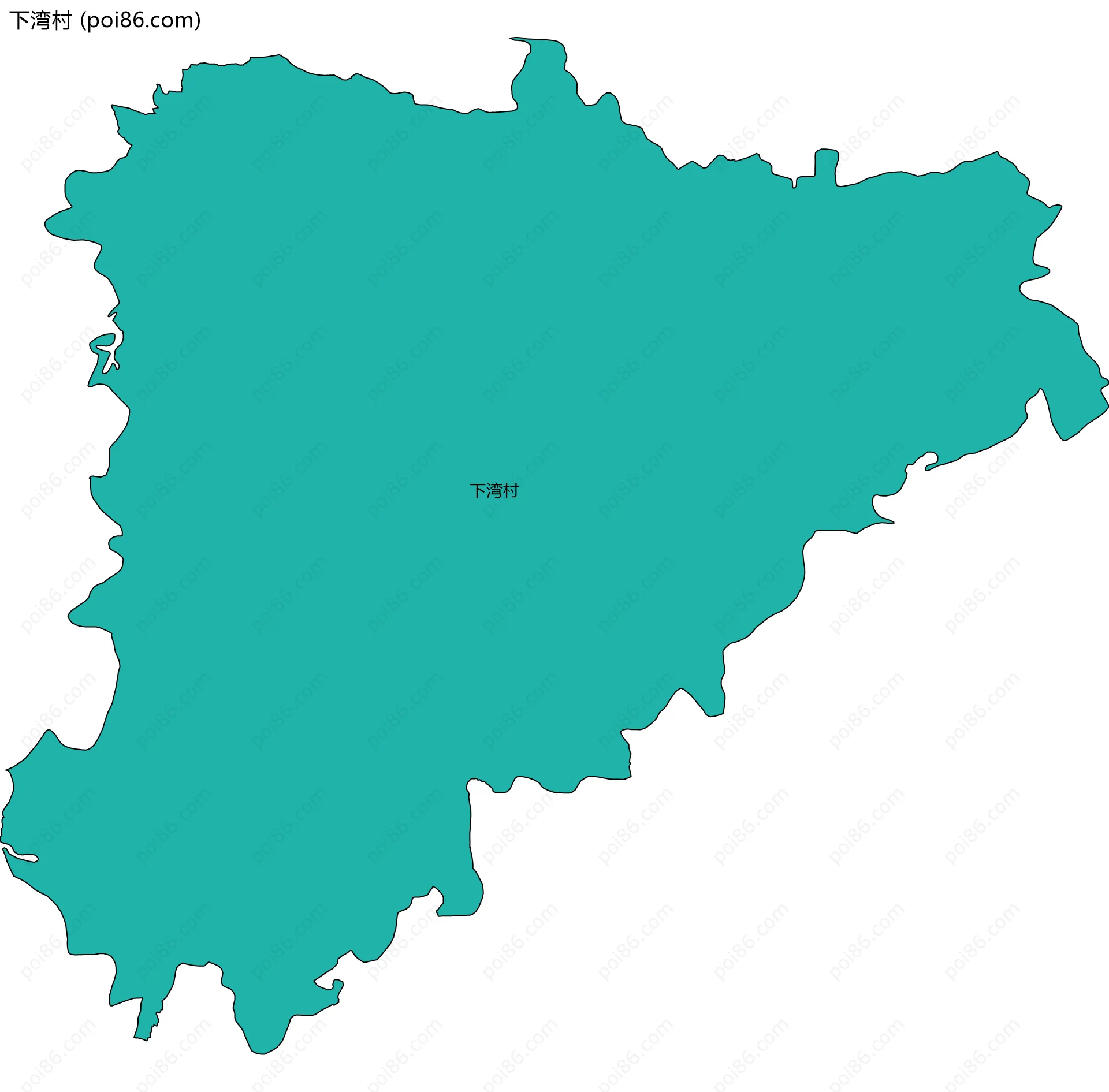 下湾村边界地图
