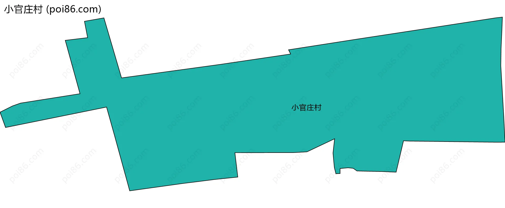 小官庄村边界地图