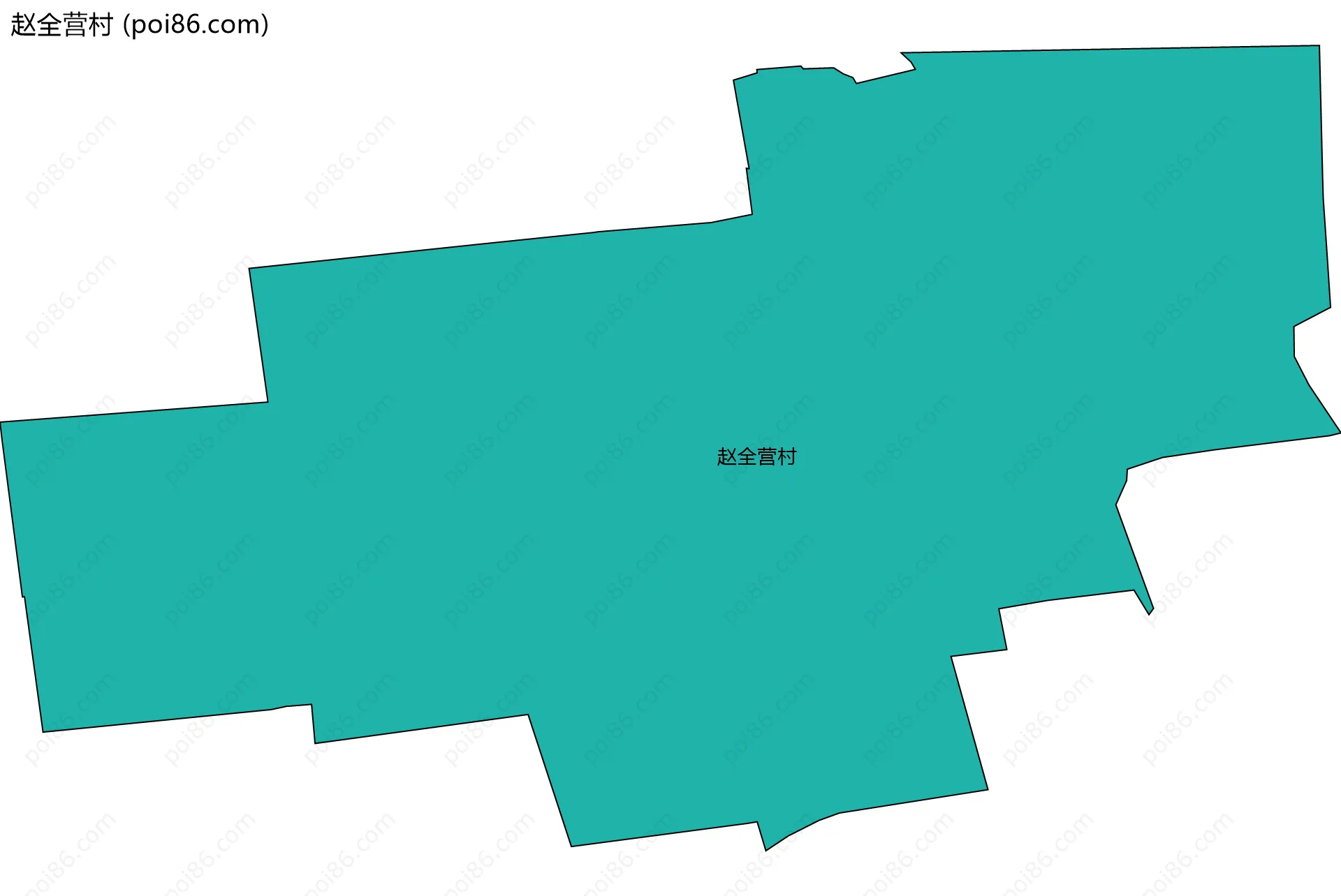 赵全营村边界地图