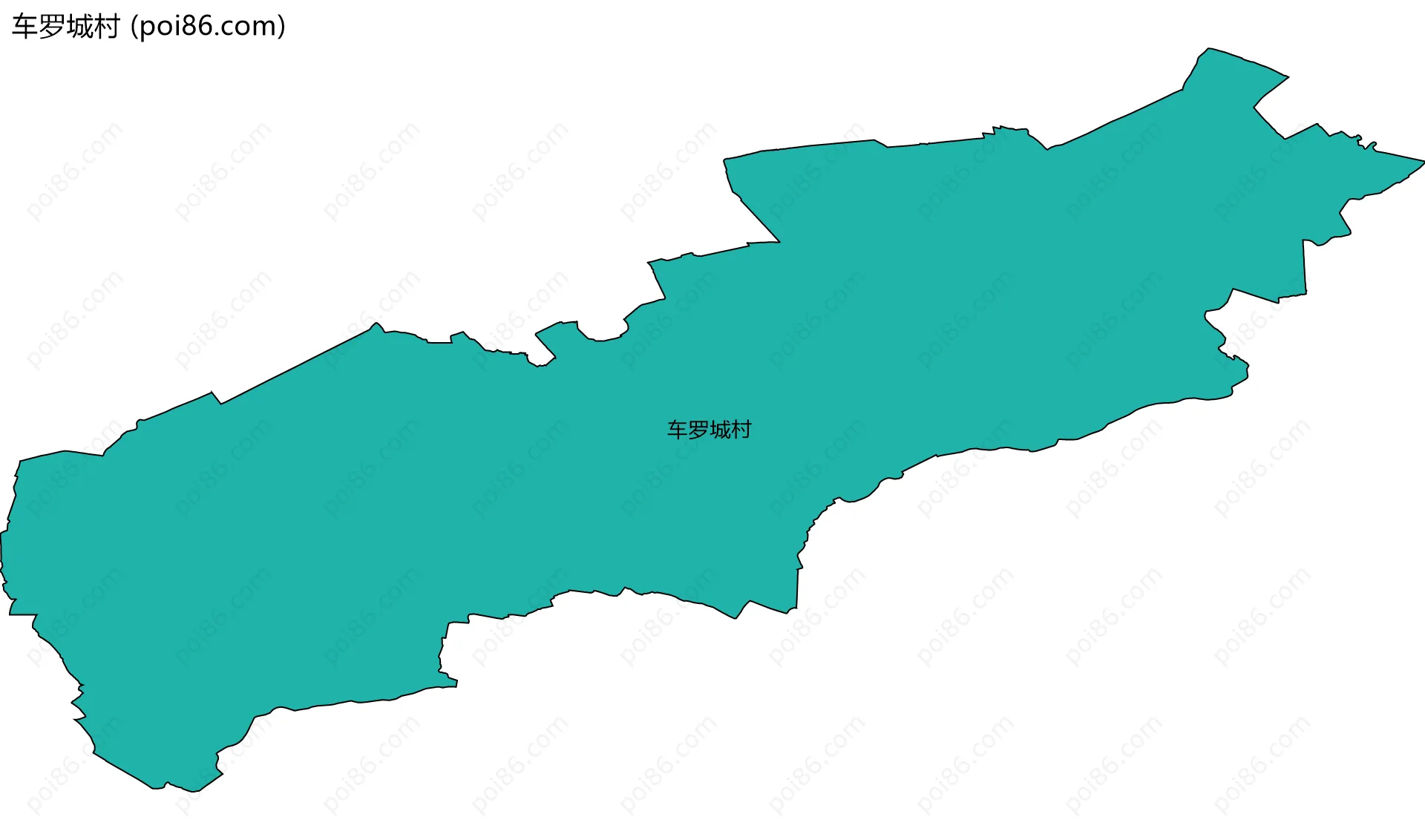 车罗城村边界地图