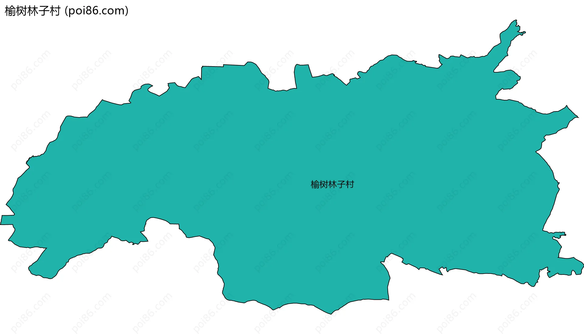 榆树林子村边界地图